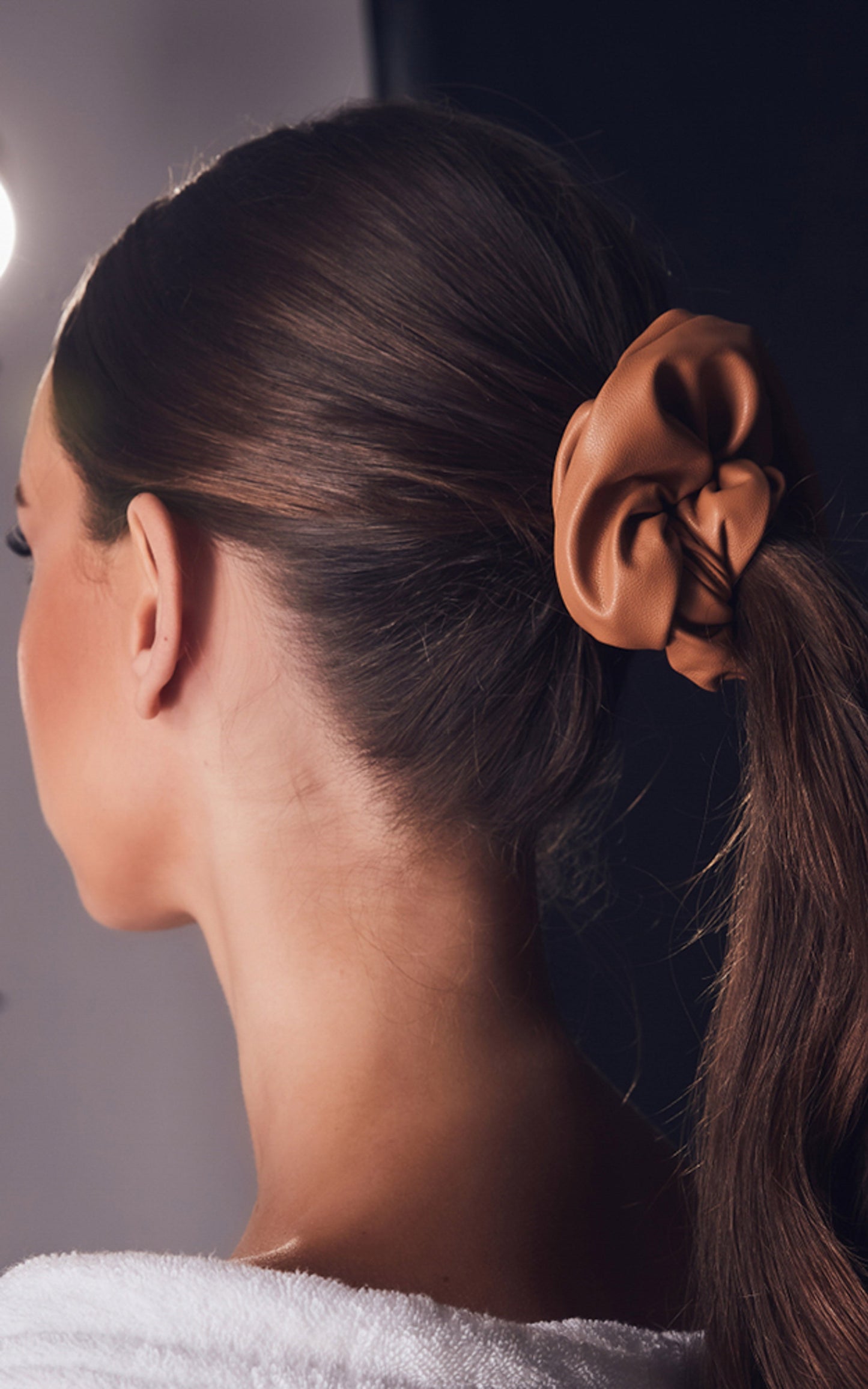 Billini x Natalie Anne - Viccy Scrunchie Twin Pack in Tan-bone
