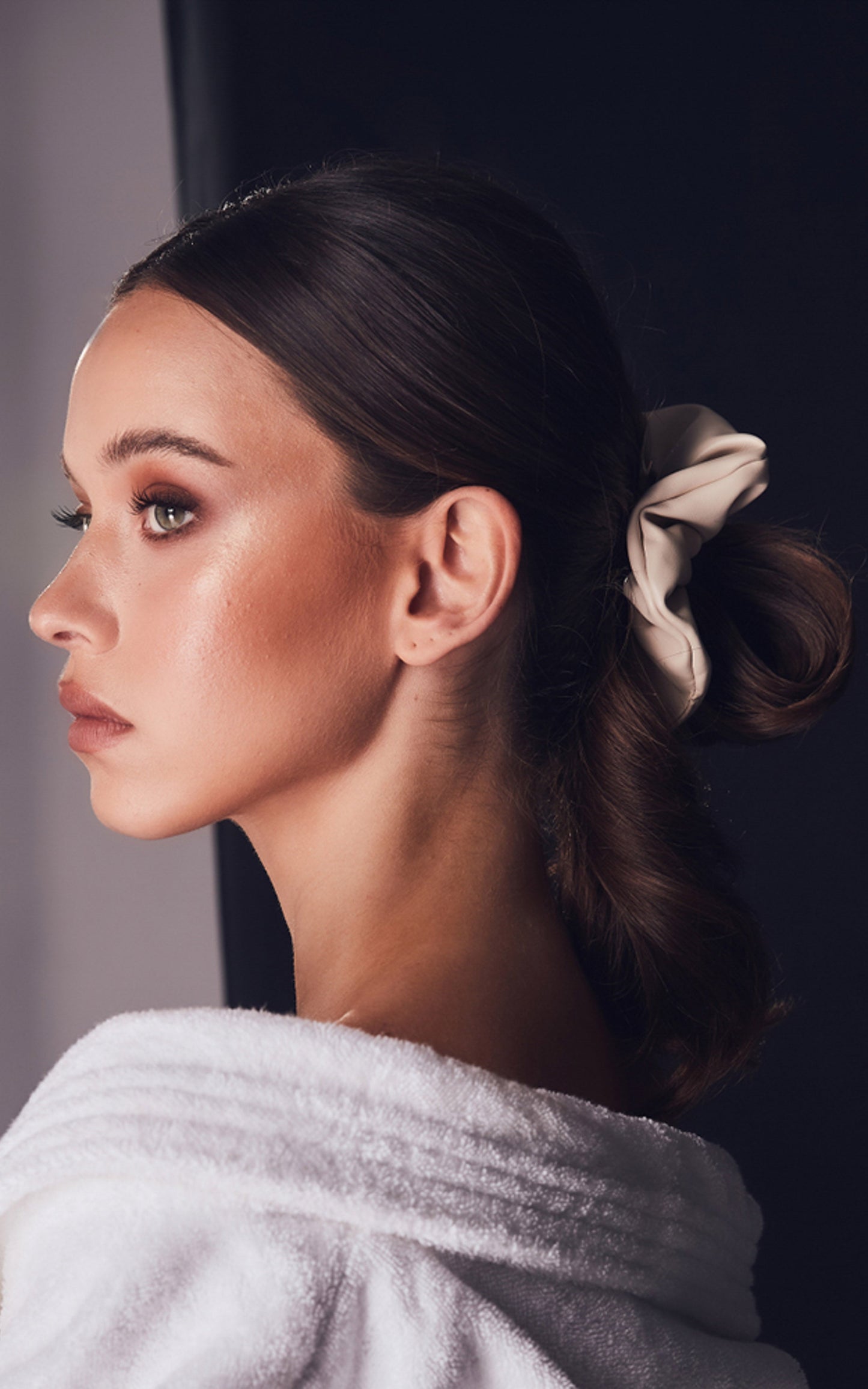 Billini x Natalie Anne - Viccy Scrunchie Twin Pack in Tan-bone