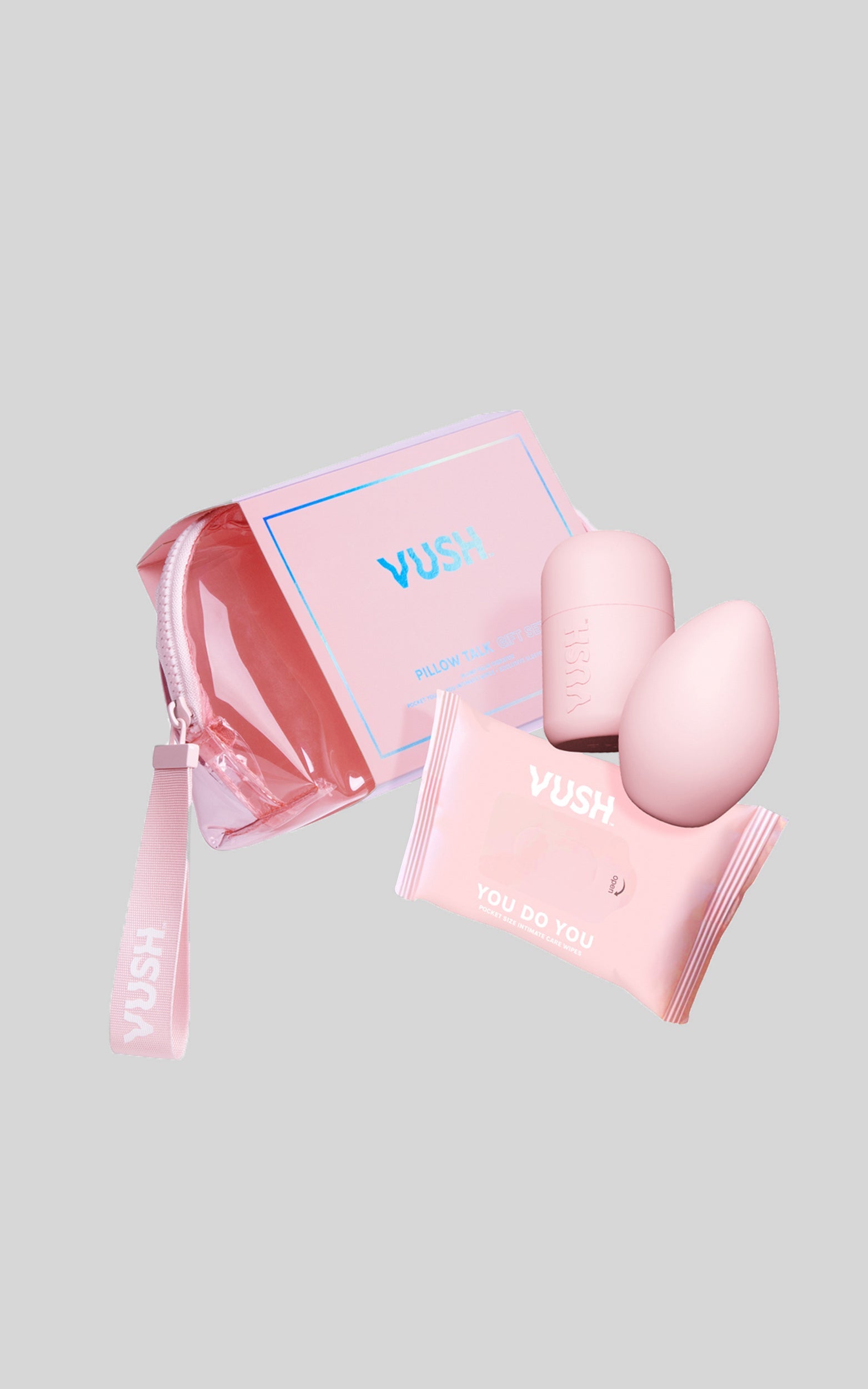 VUSH - PILLOW TALK GIFT SET in Baby Pink