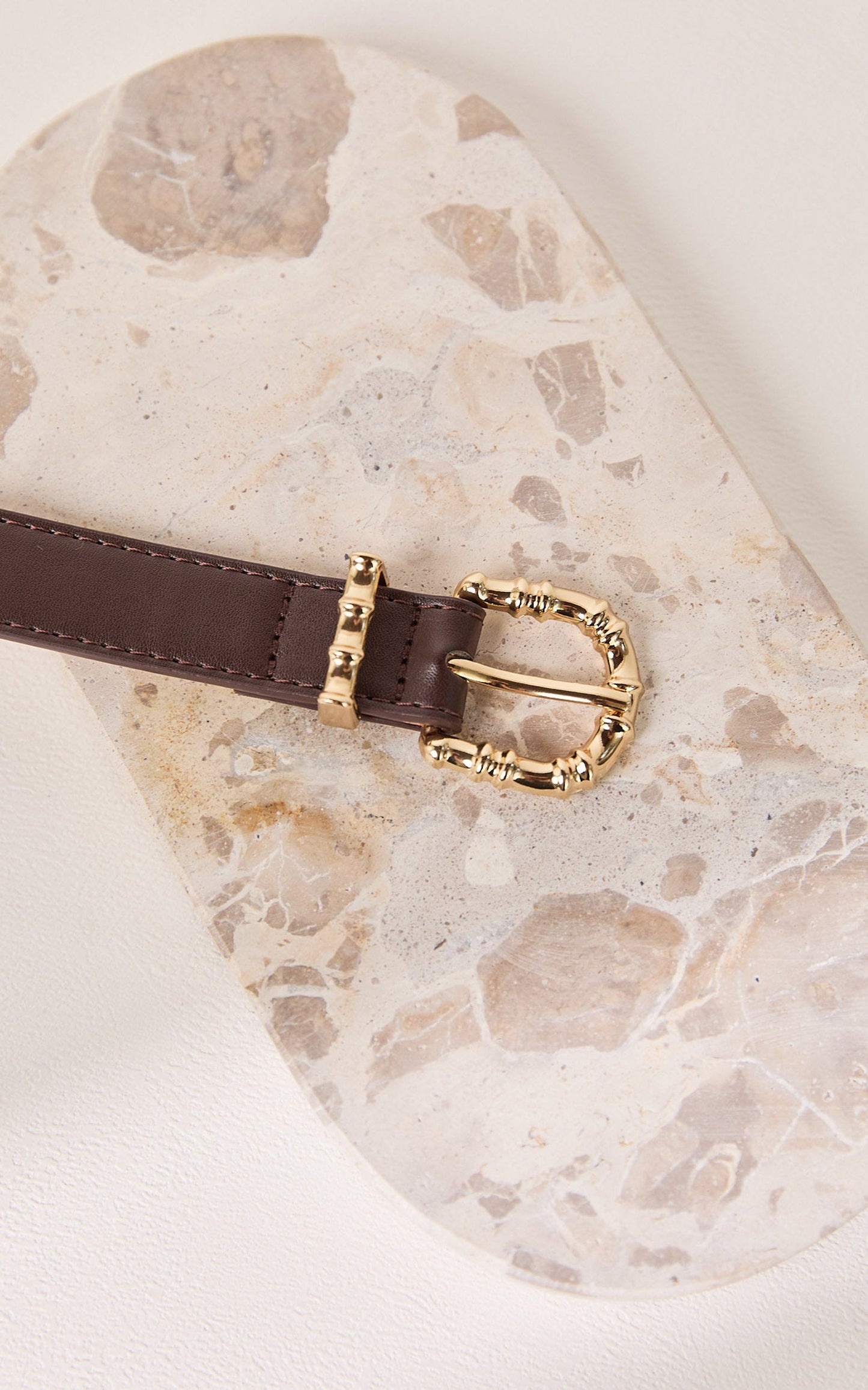 Valerie Buckle Belt in Brown