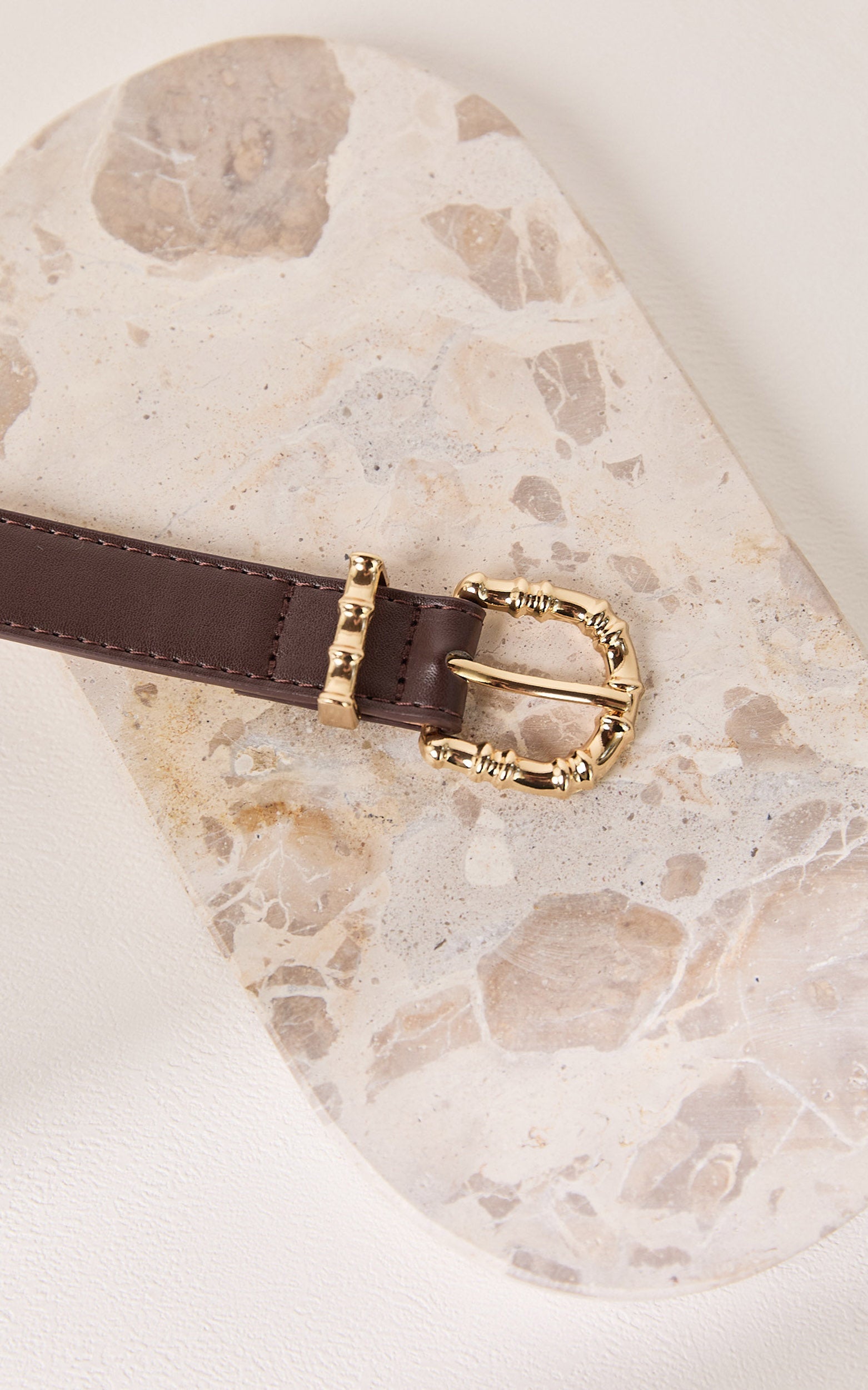 Valerie Buckle Belt in Brown