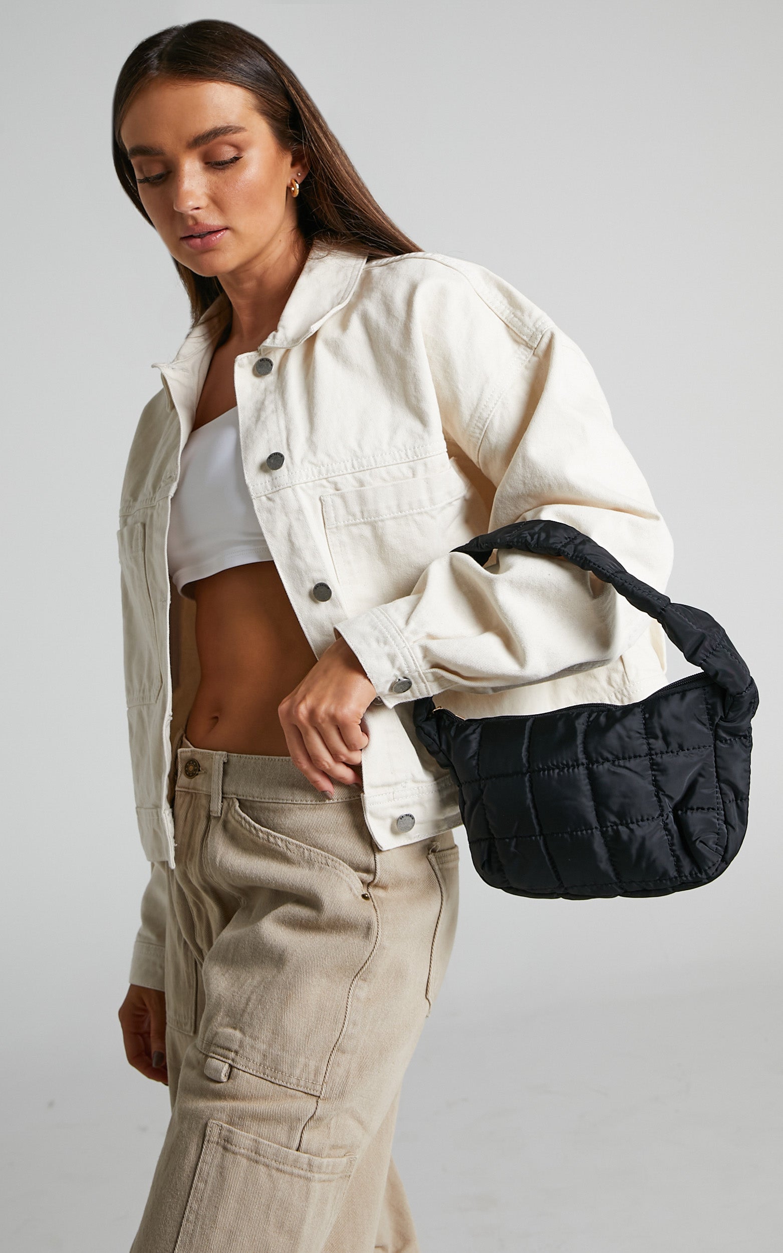 Valliria Quilted Bag in Black
