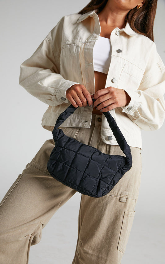 Valliria Quilted Bag in Black