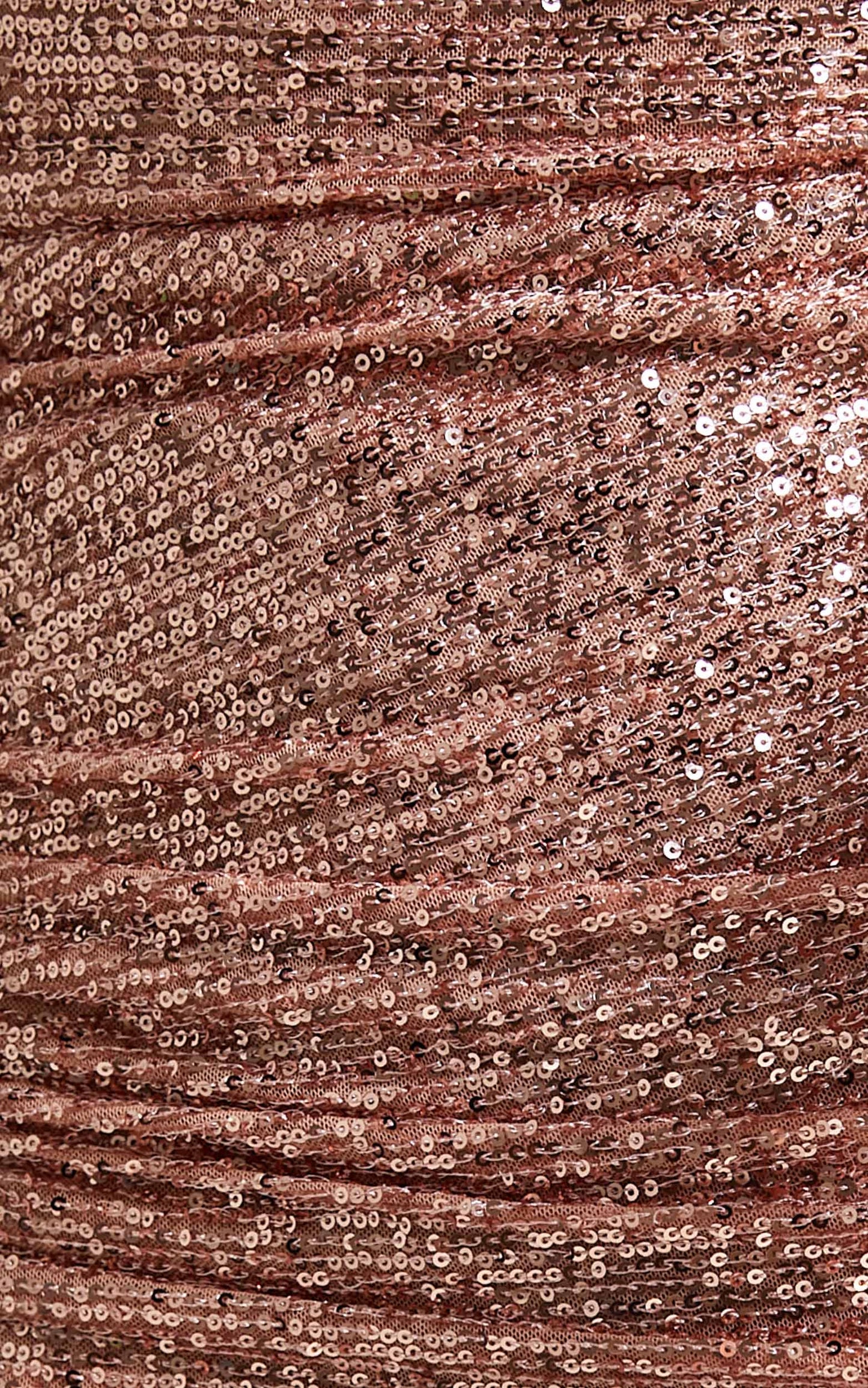 Vee Vee Sequin Maxi Dress in Rose Gold Sequin