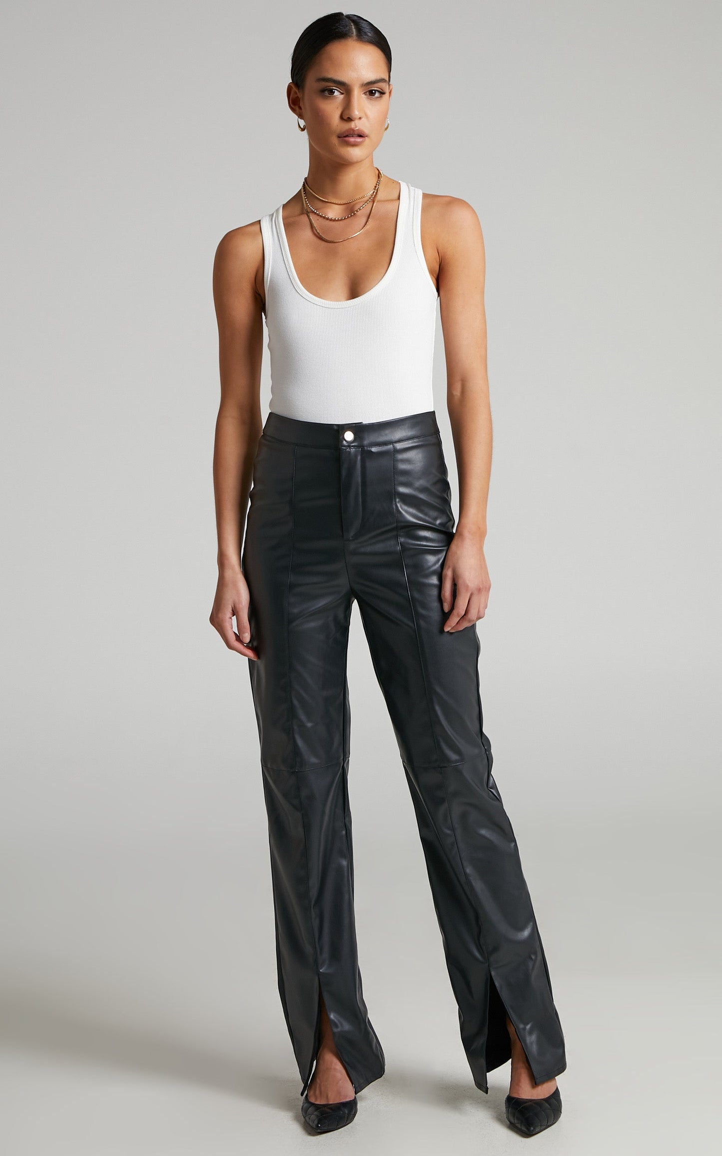 Velika Bodysuit - Ribbed Racer Back Bodysuit in White
