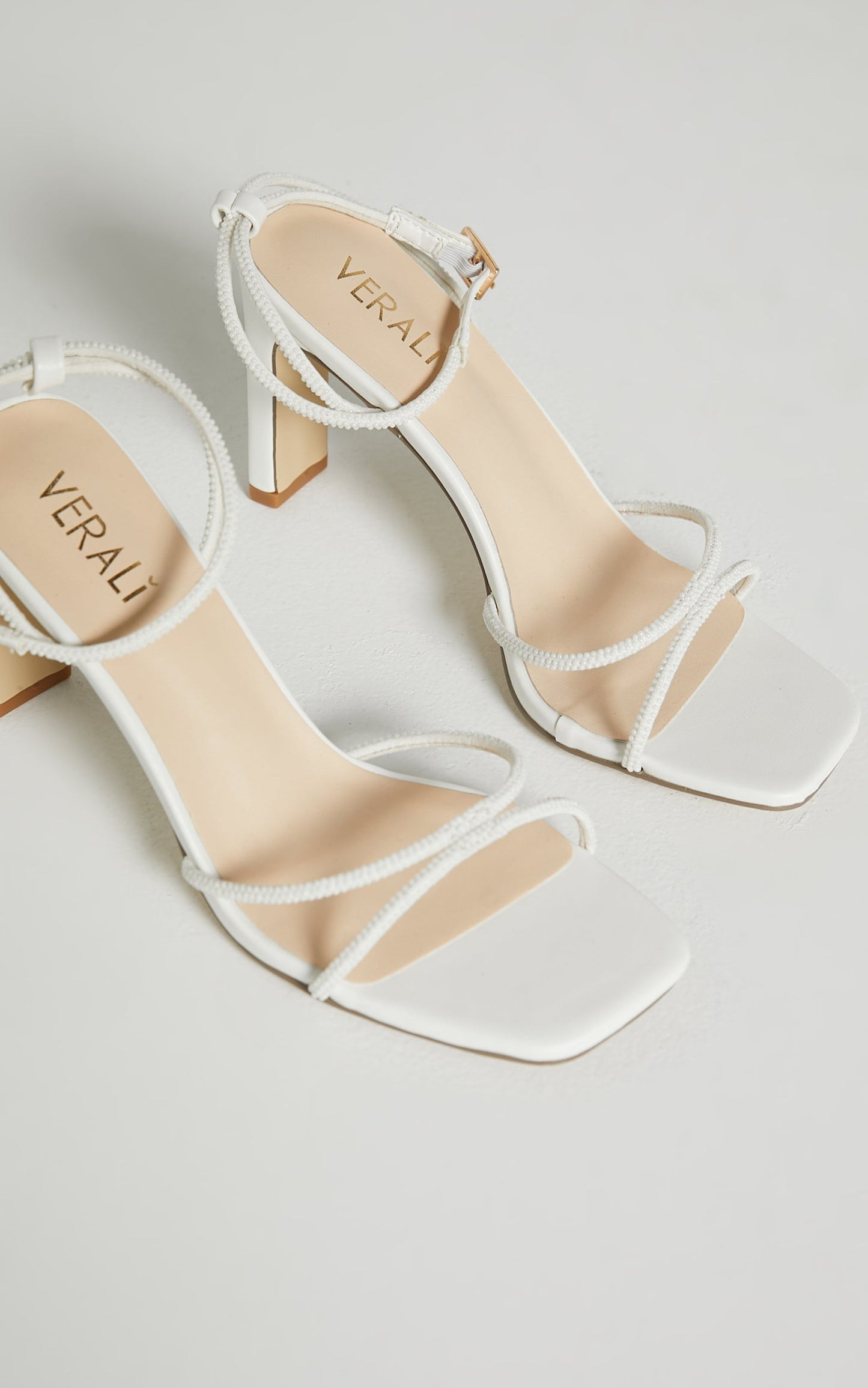 Verali - Kian Heels in White Pearl