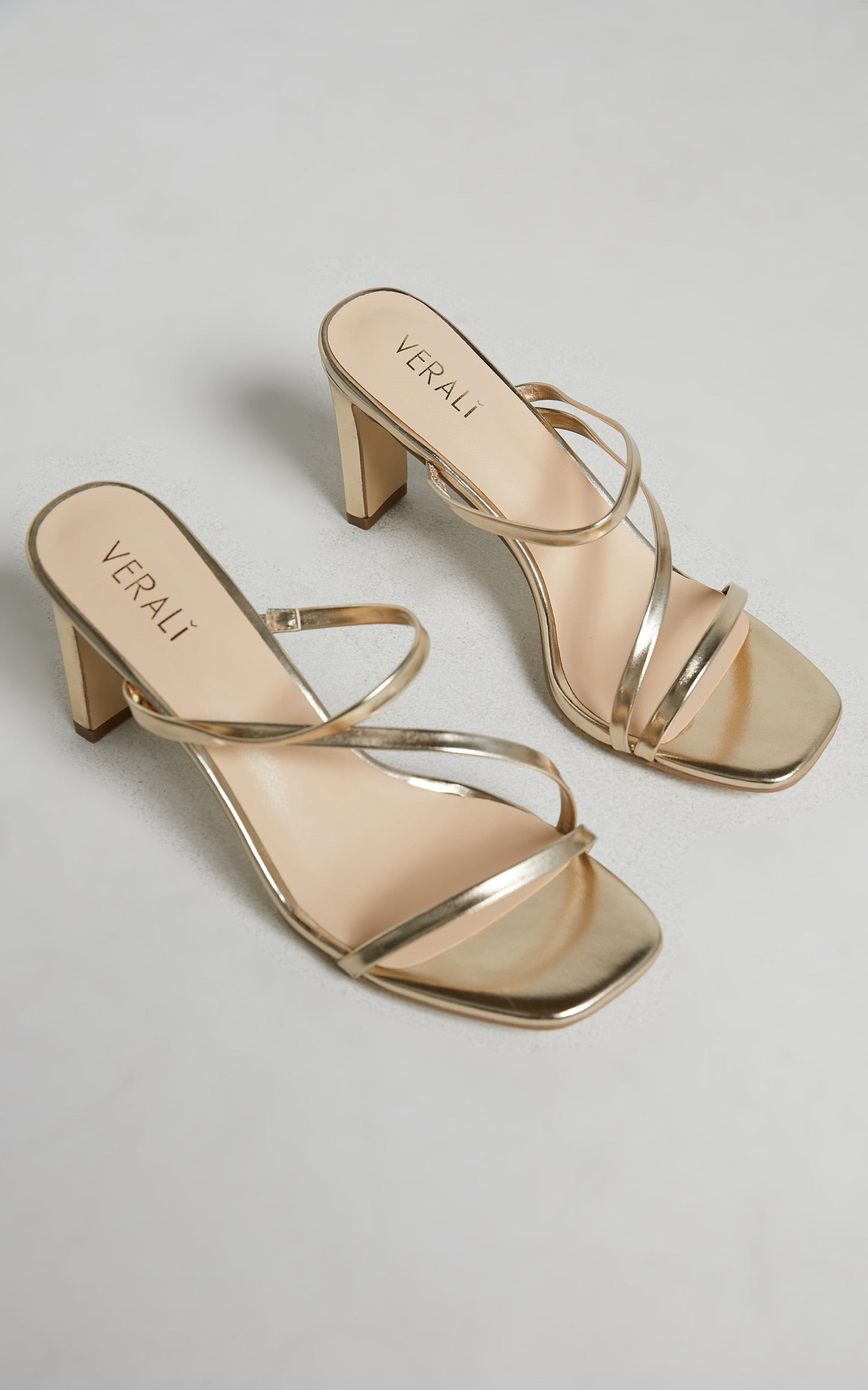 Verali - Kipper Heels in Champagne Smooth