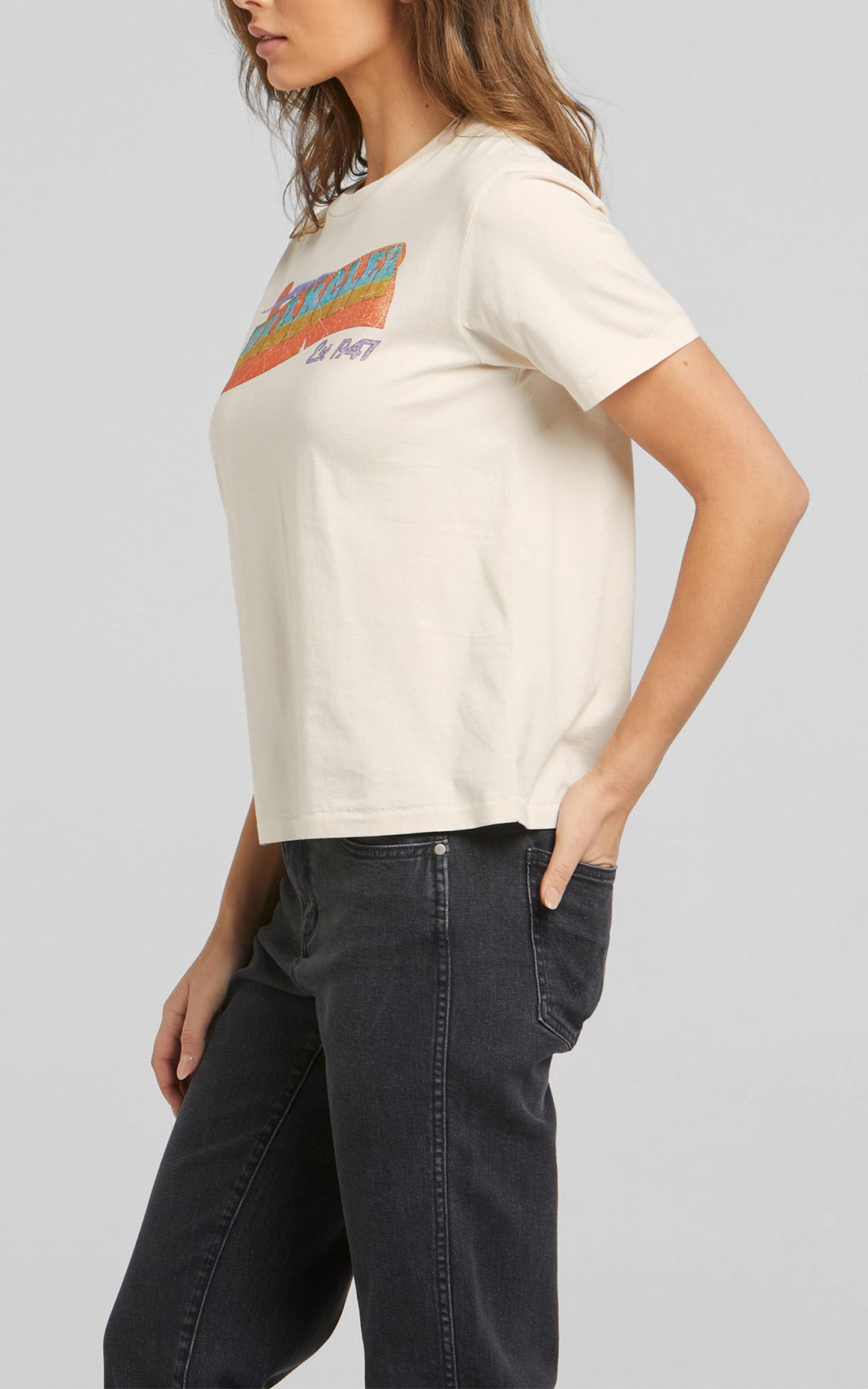 Wrangler - Breezy OS Tee in Ecru