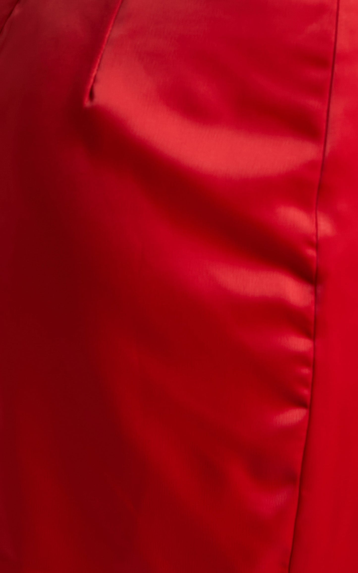 Wallace Mini Dress - Strapless Bardot Sleeve Cowl Neck Corset Dress in Red
