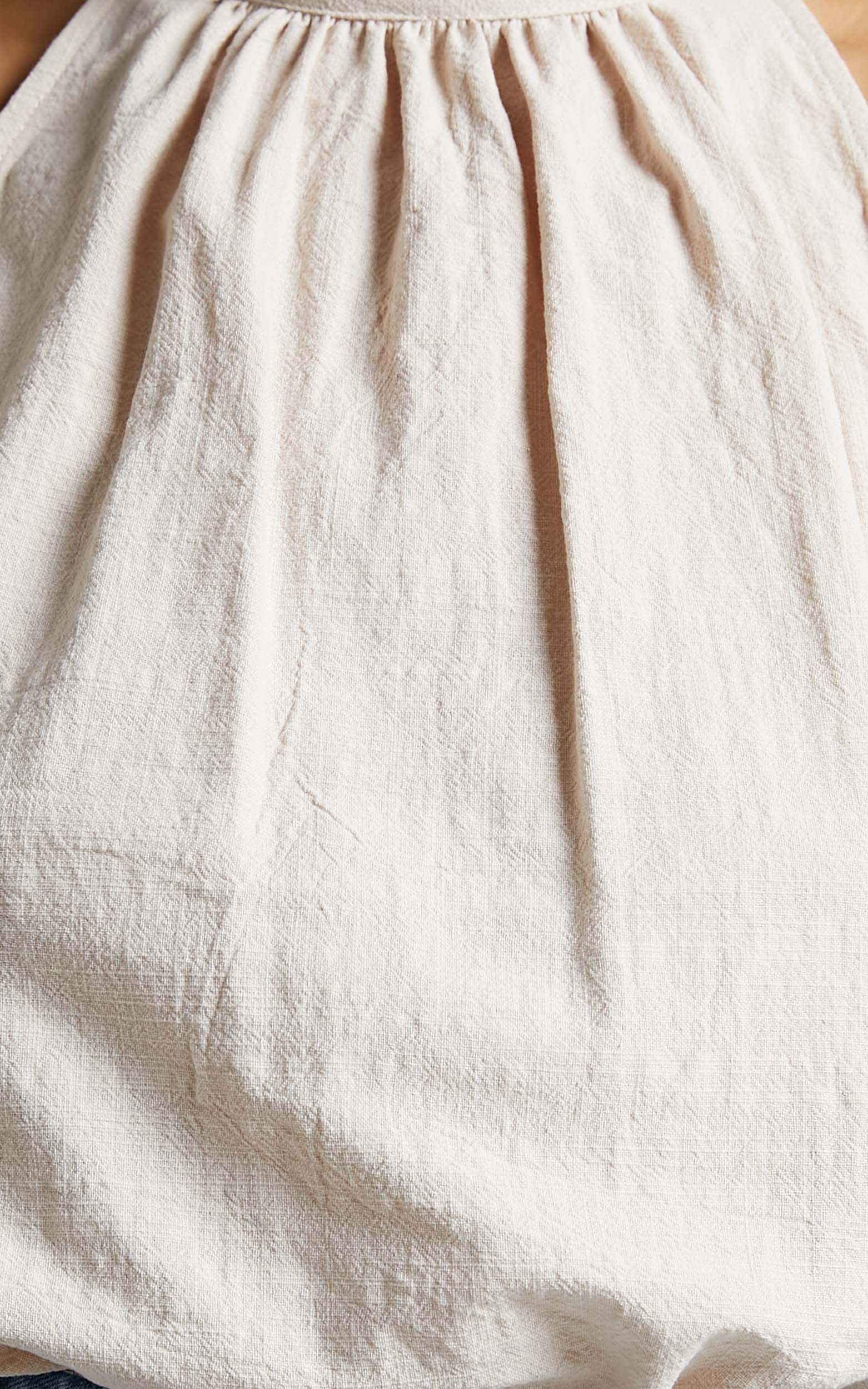 Wendy Longline Mock Neck Top in Beige
