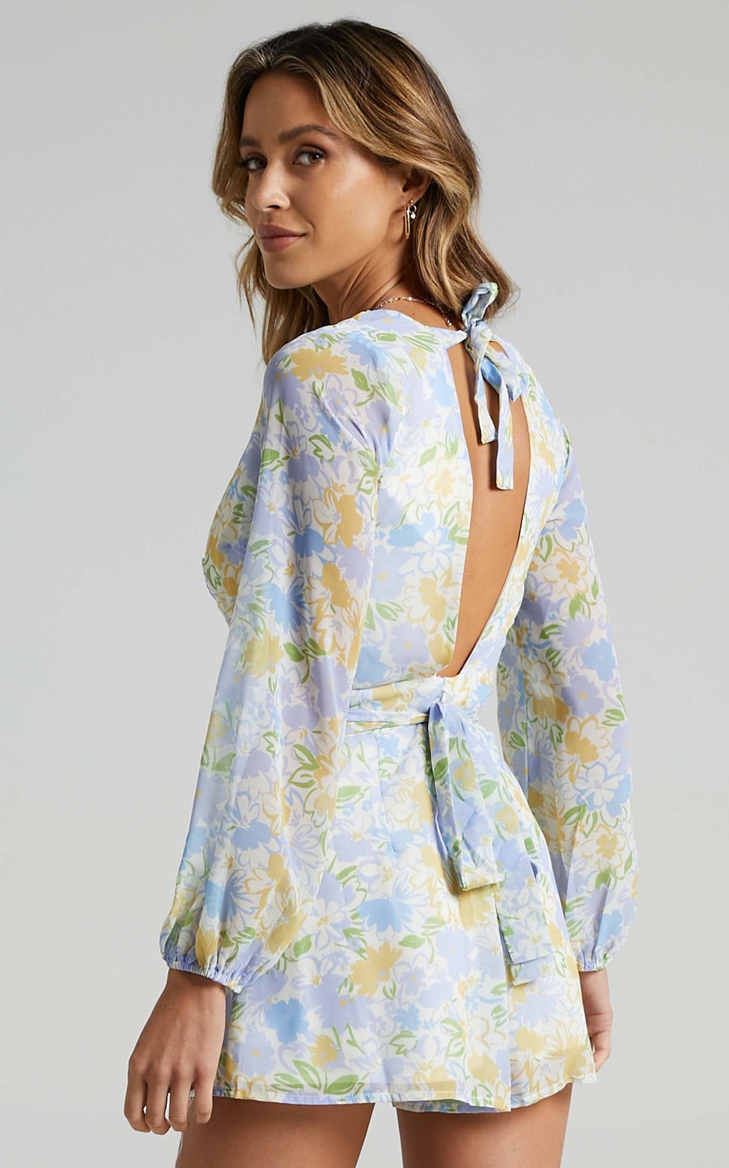 Wheels Bouncing Playsuit in Summer Petals