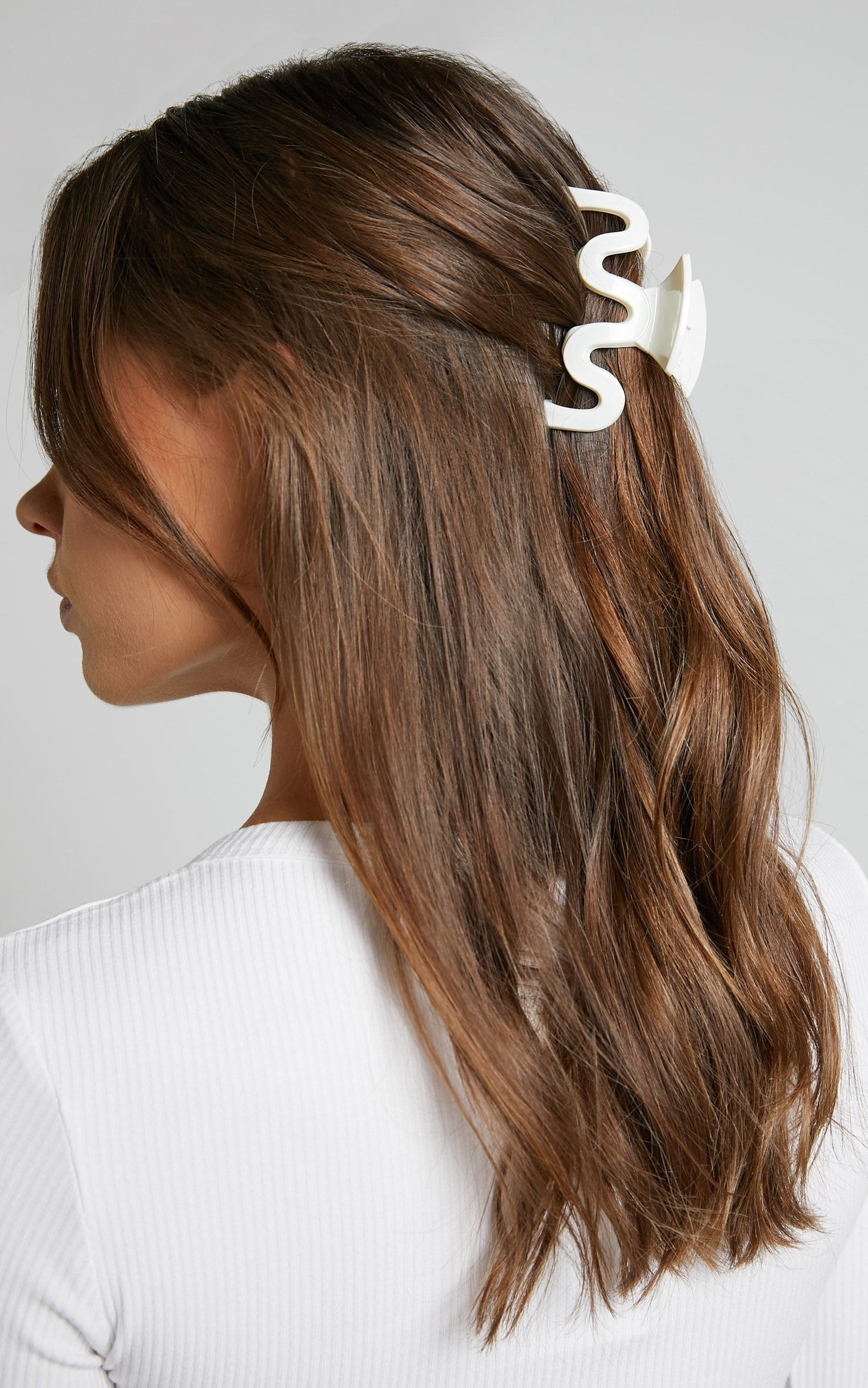 Wilde Hair Clip in Cream