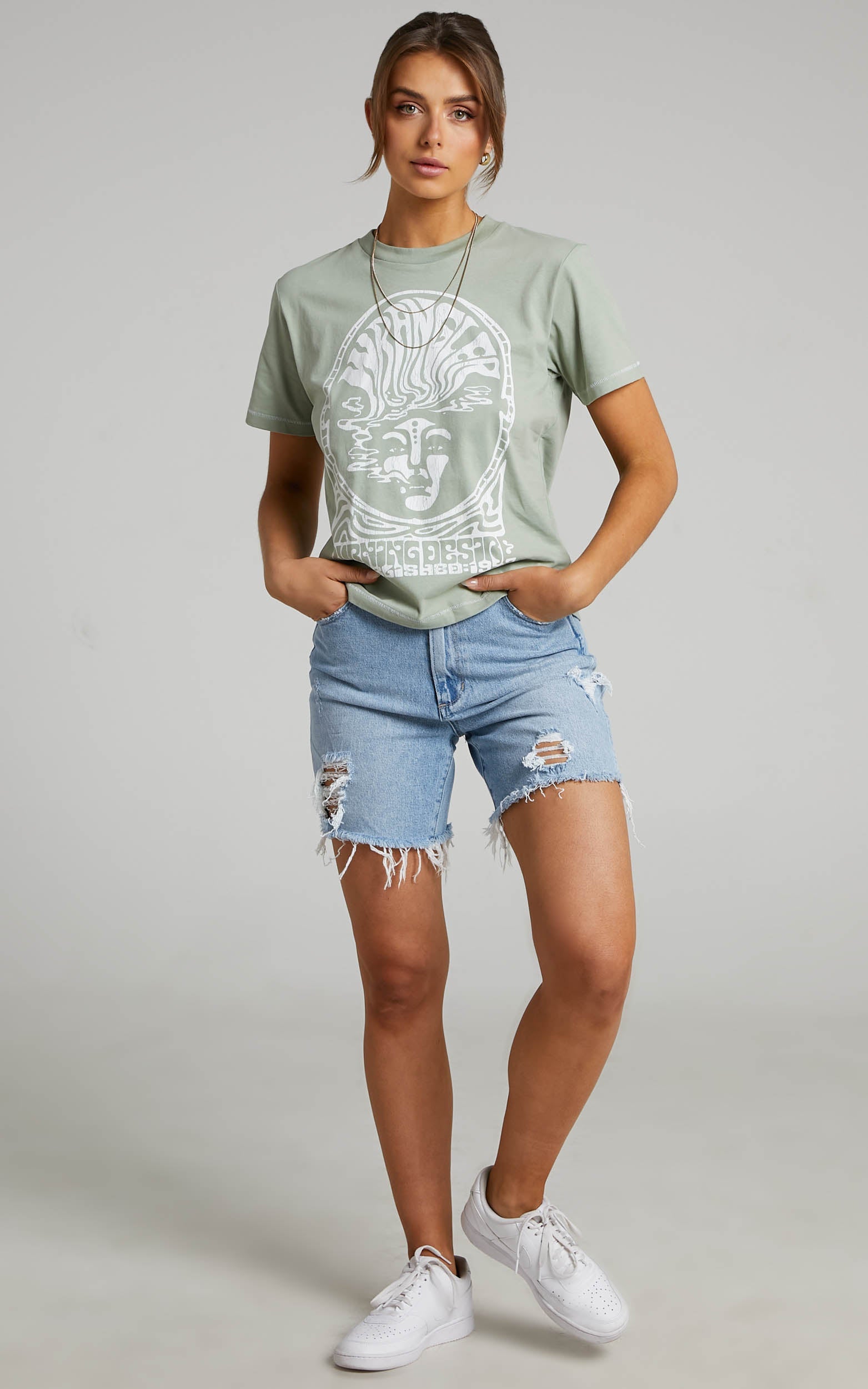 Wrangler - Burning Desire Tee in Desert Sage