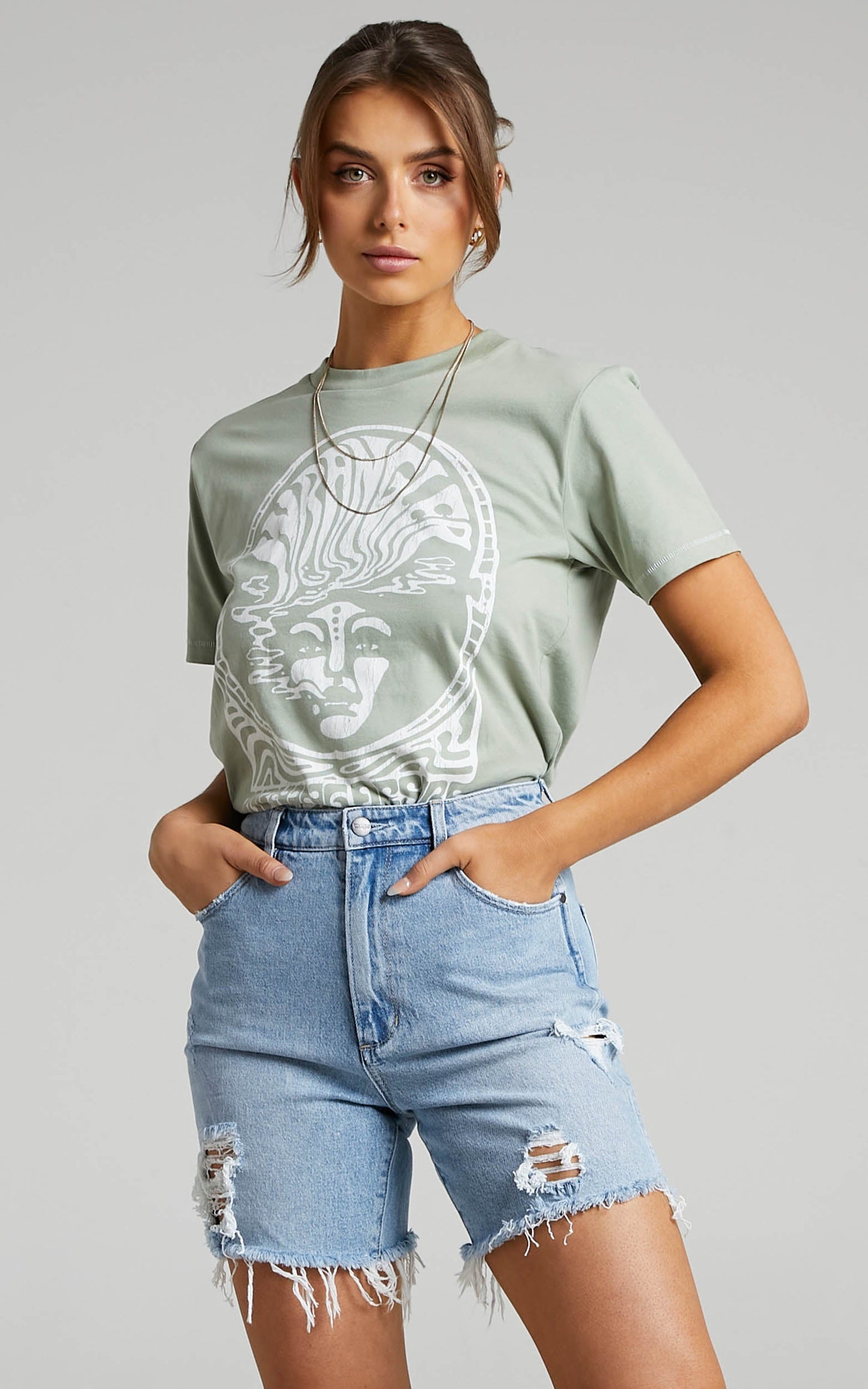 Wrangler - Burning Desire Tee in Desert Sage