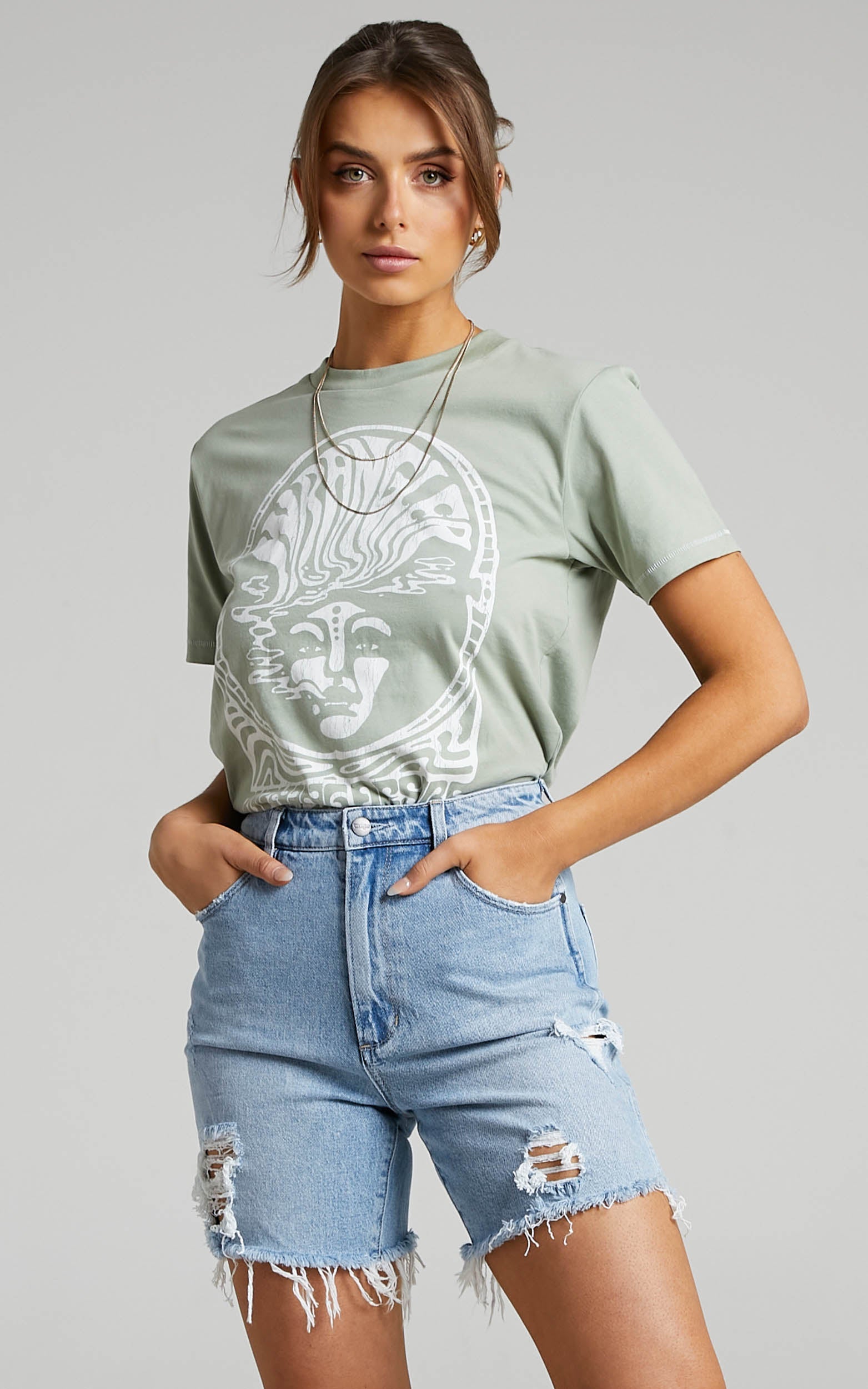 Wrangler - Burning Desire Tee in Desert Sage