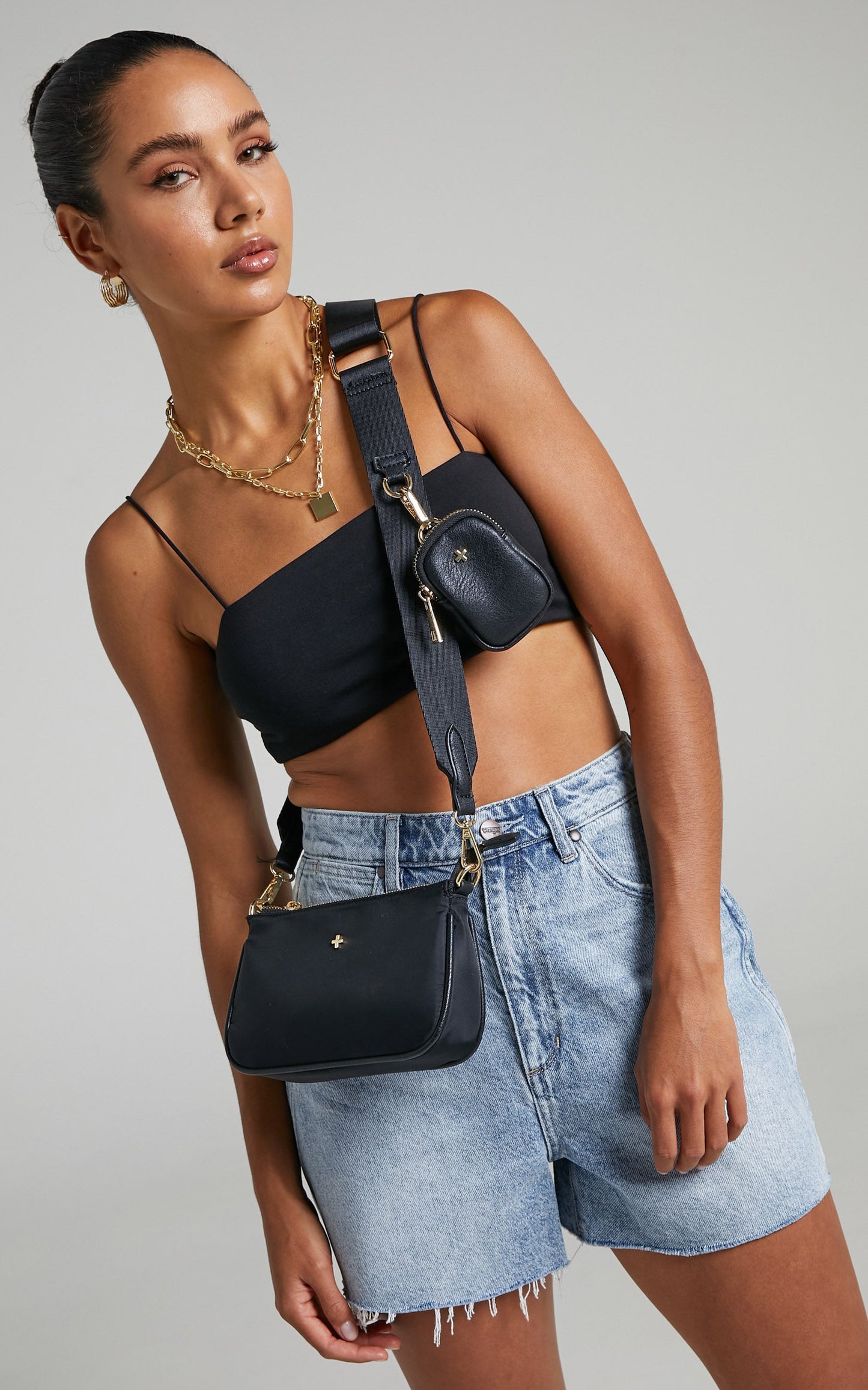 Wrangler - Hi Bells Denim Short in PENINSULA BLUES