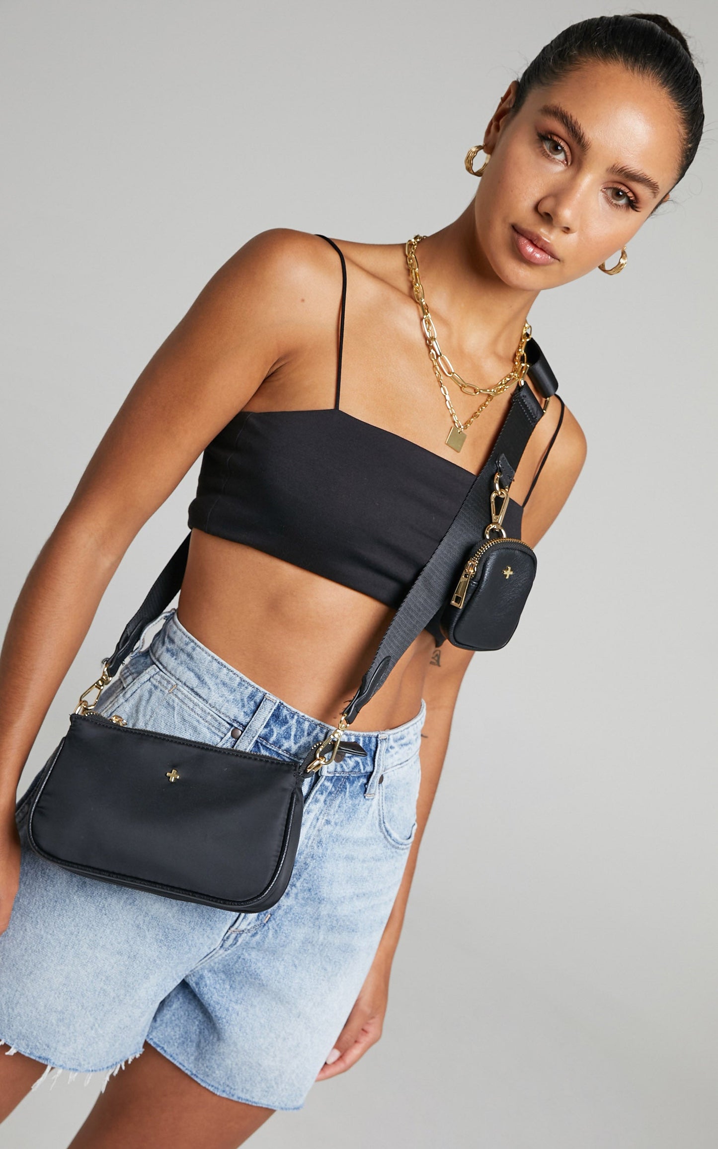 Wrangler - Hi Bells Denim Short in PENINSULA BLUES