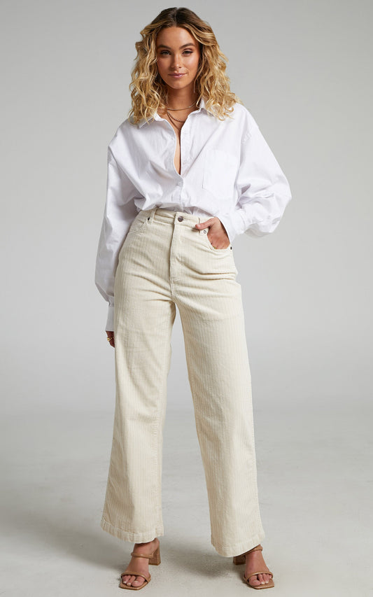 Wrangler - Hi Bells in Chalk Cord