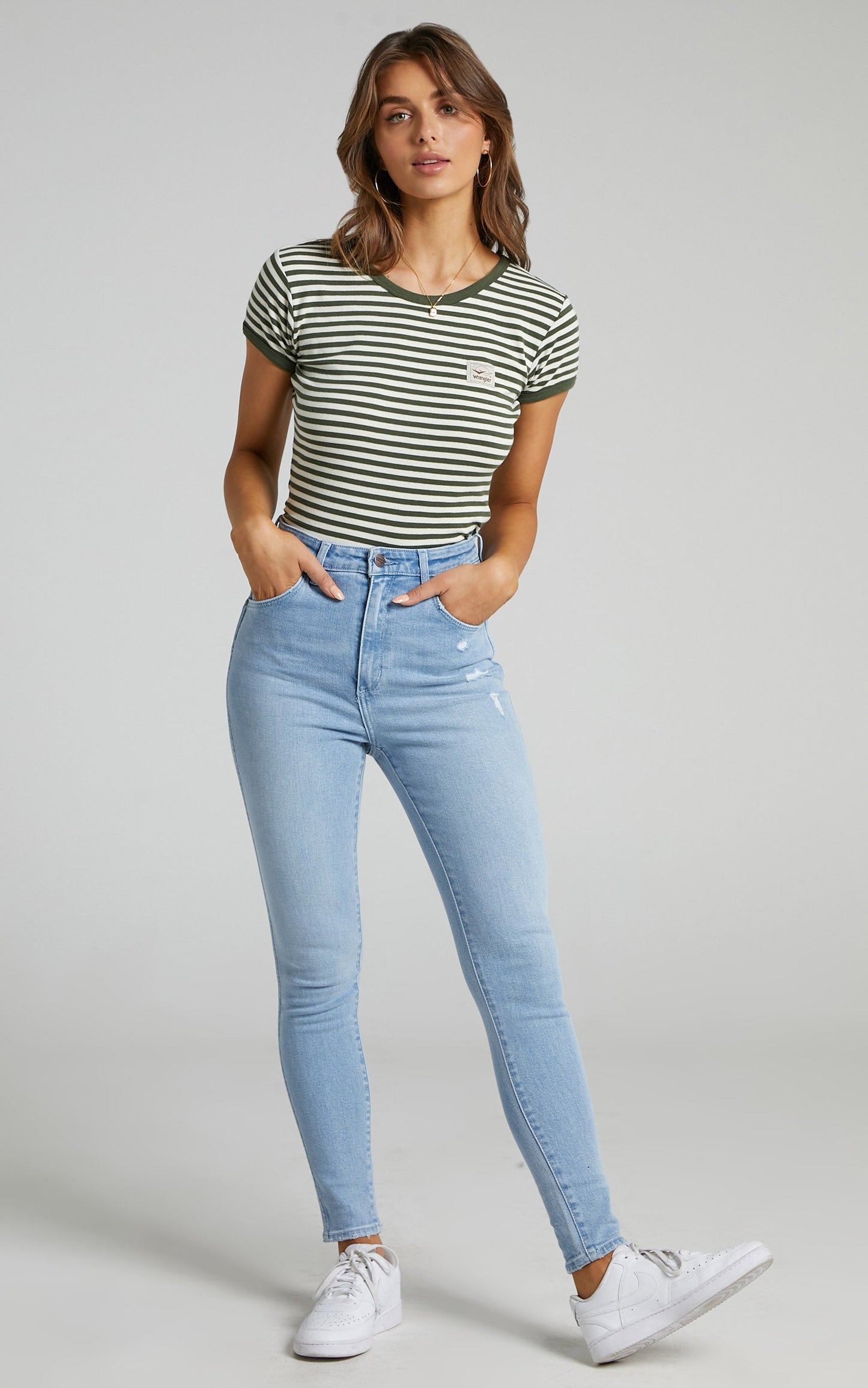 Wrangler - Hi Pins Jean in Solis Fade