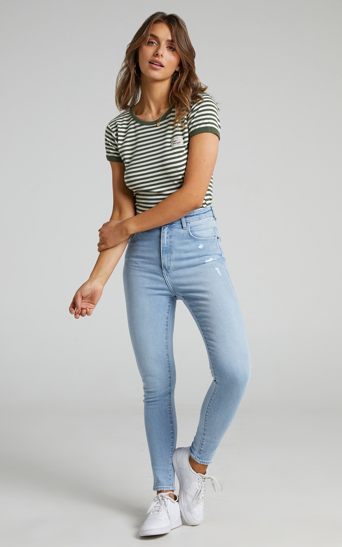 Wrangler - Hi Pins Jean in Solis Fade