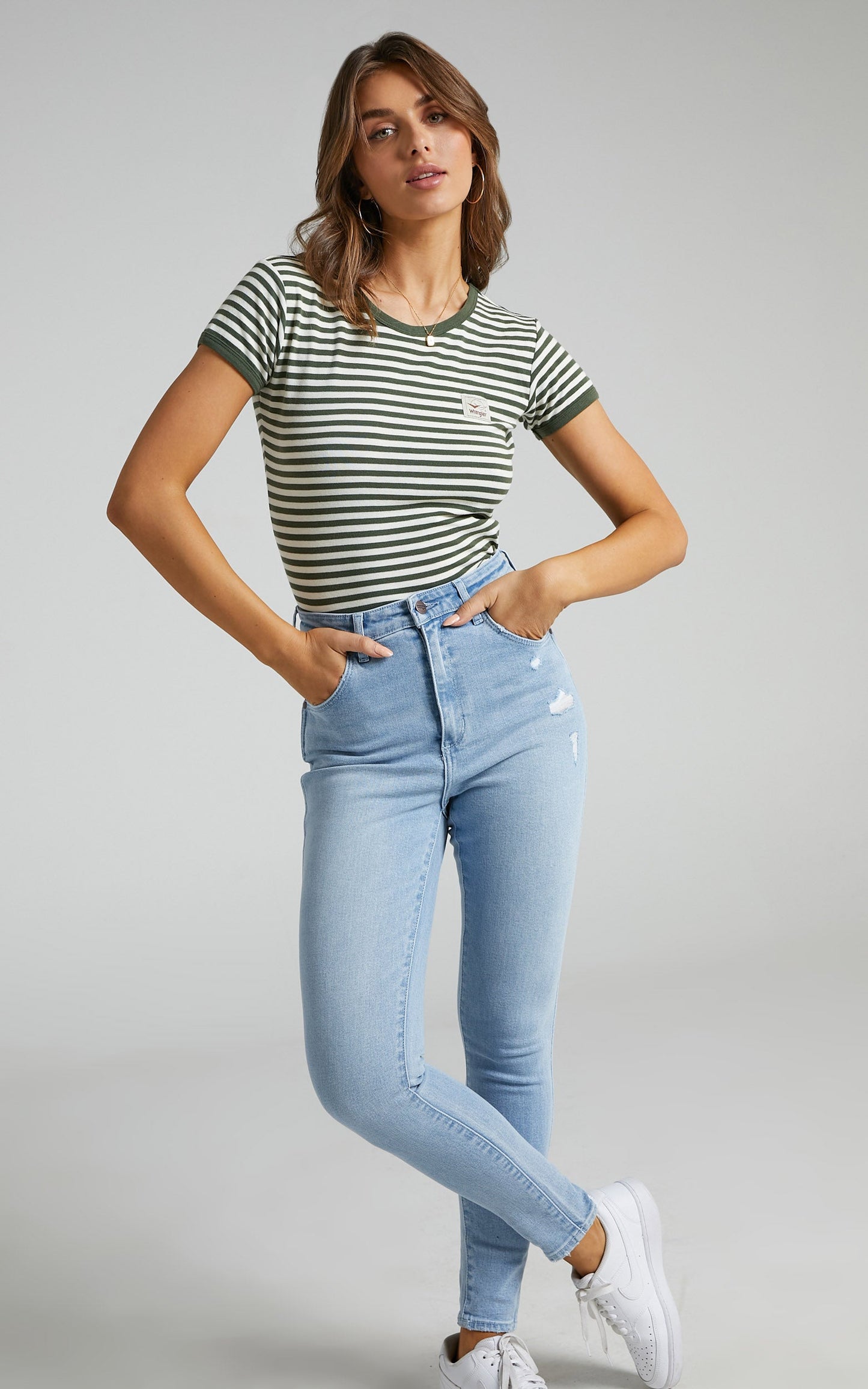 Wrangler - Hi Pins Jean in Solis Fade