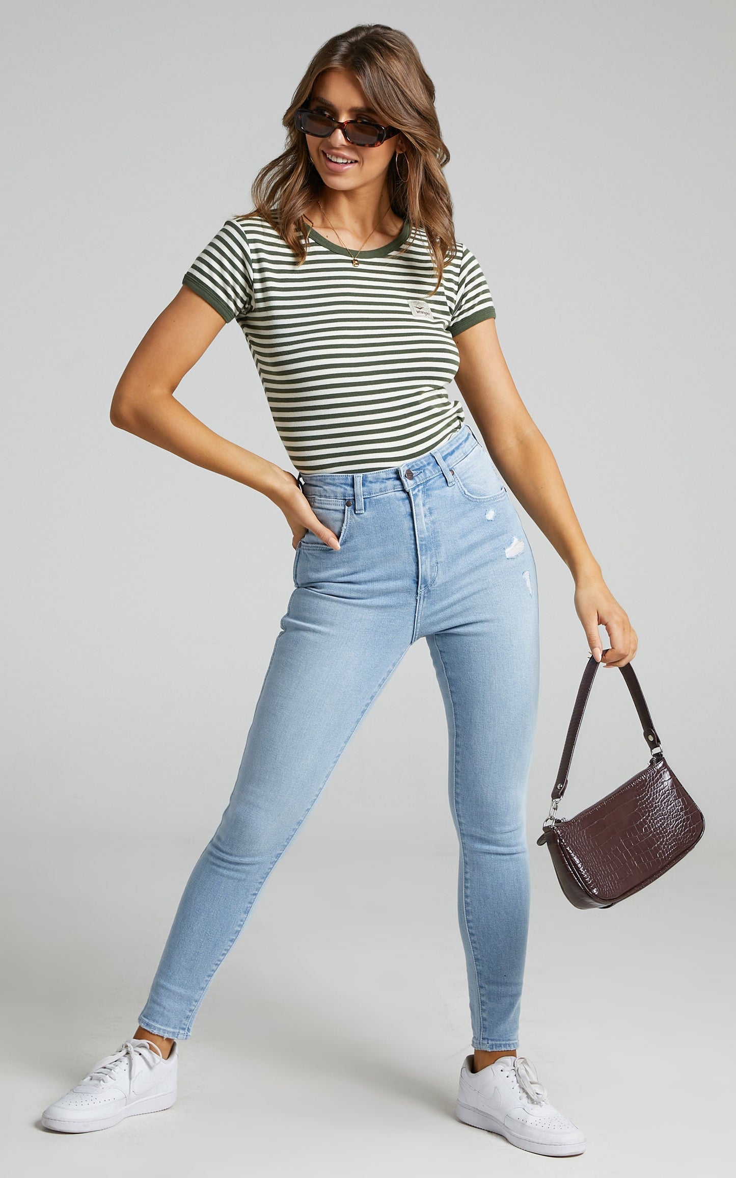 Wrangler - Hi Pins Jean in Solis Fade