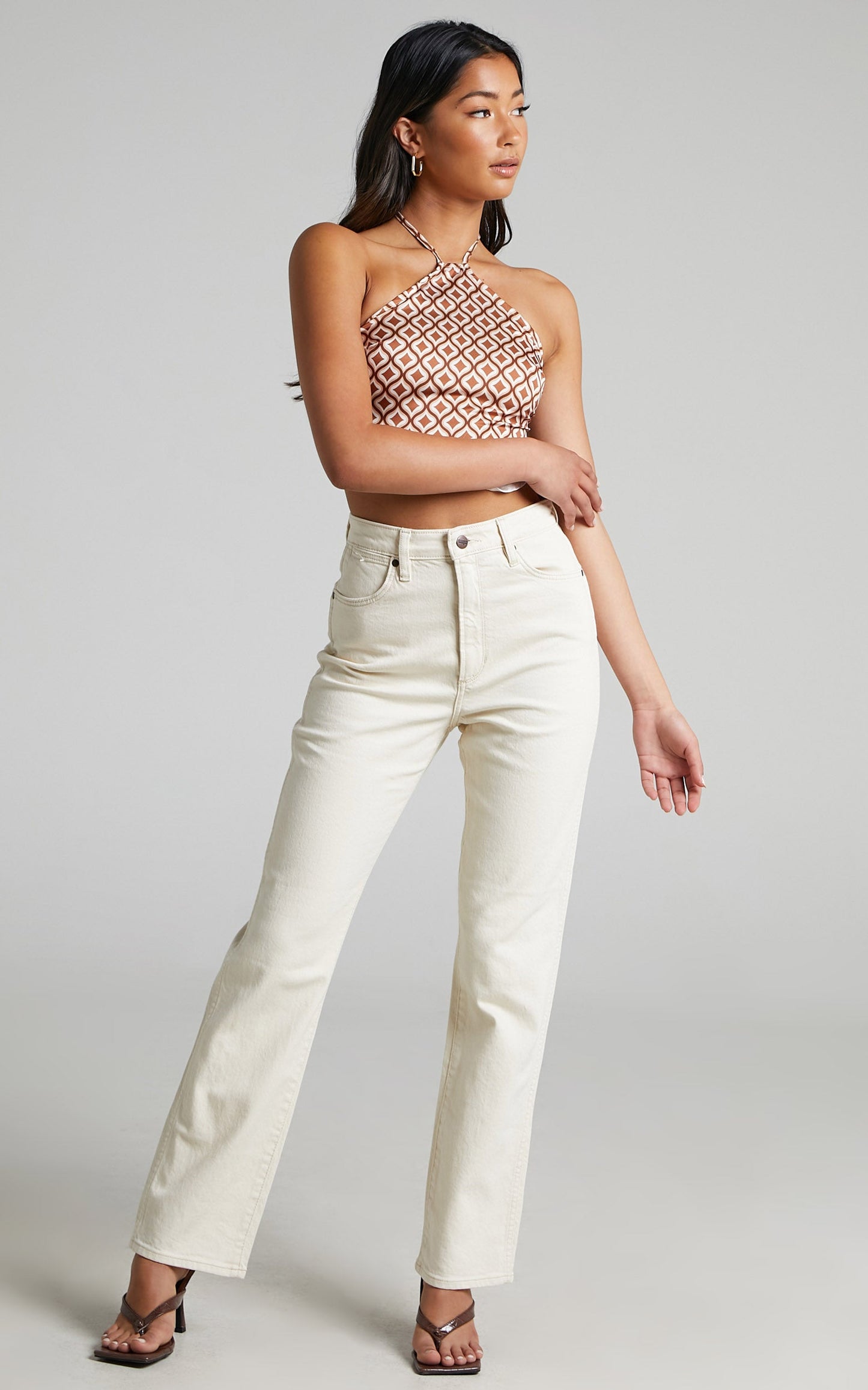 Wrangler - Lita Straight Jean in Natural Seed