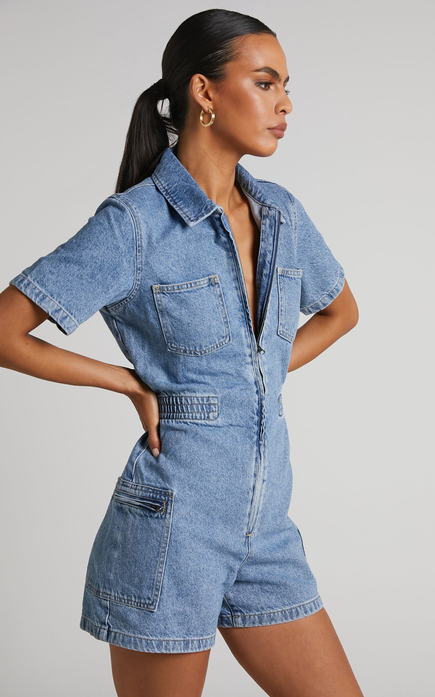 Wrangler - Neve Romper in Blue Mood