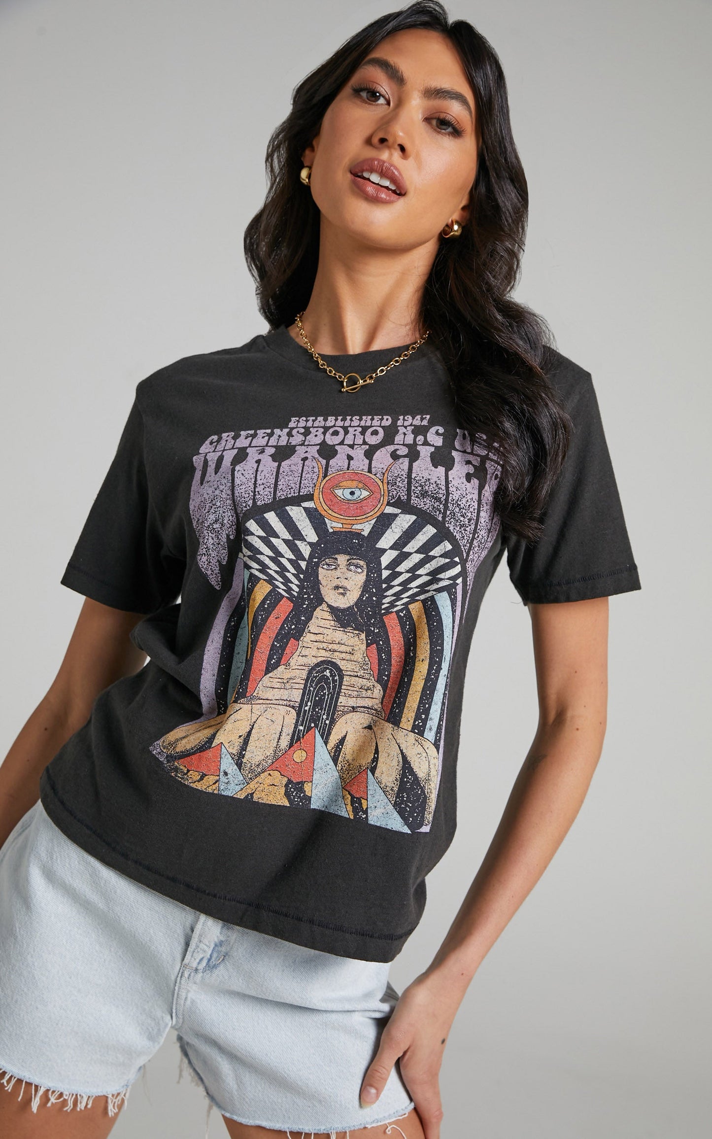 Wrangler - SPHINX TEE in Worn  Black