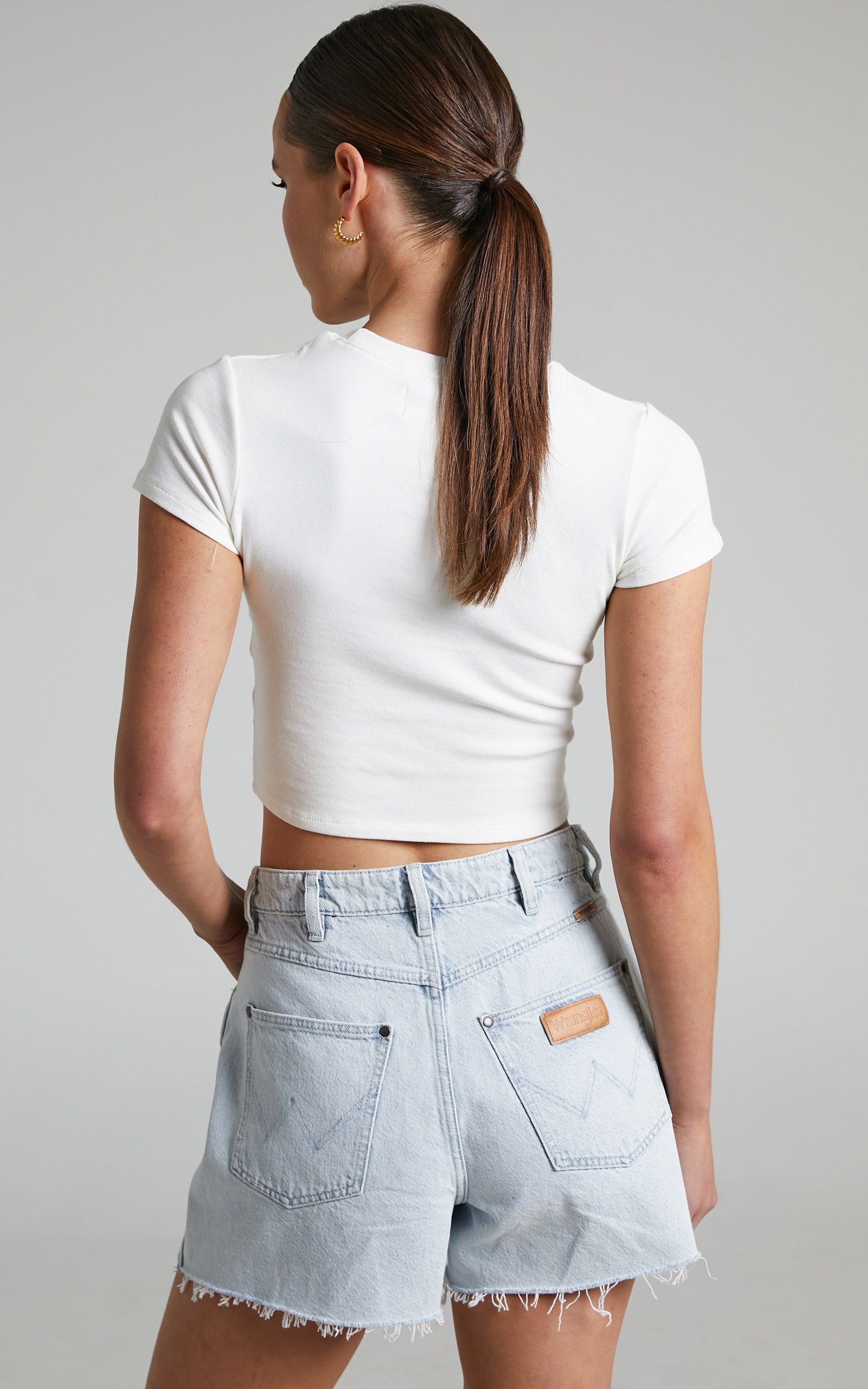 Wrangler - The Dazed Rib Tee in Vintage White