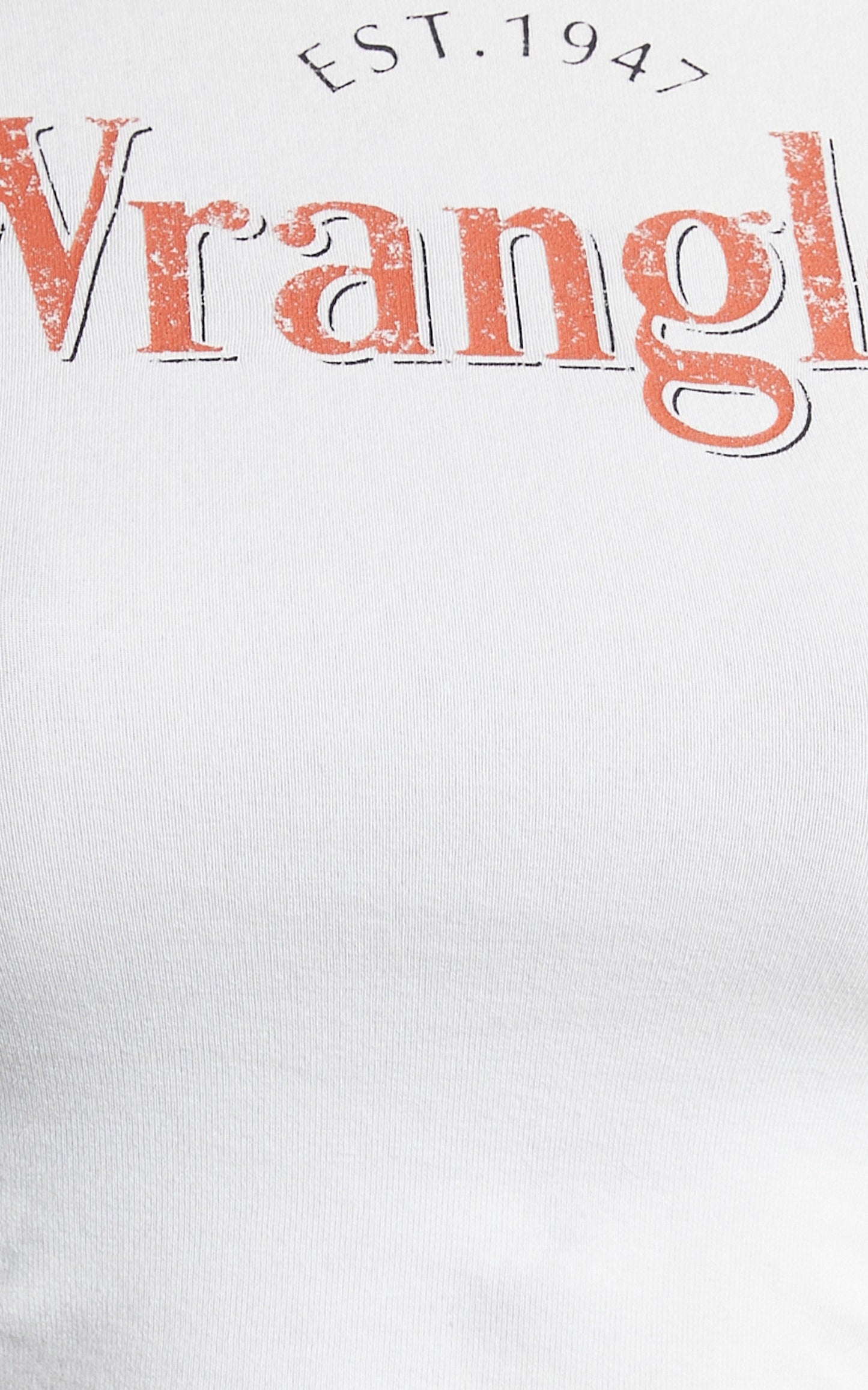 Wrangler - The Reaction Long Sleeve Rib Tee in Vintage White