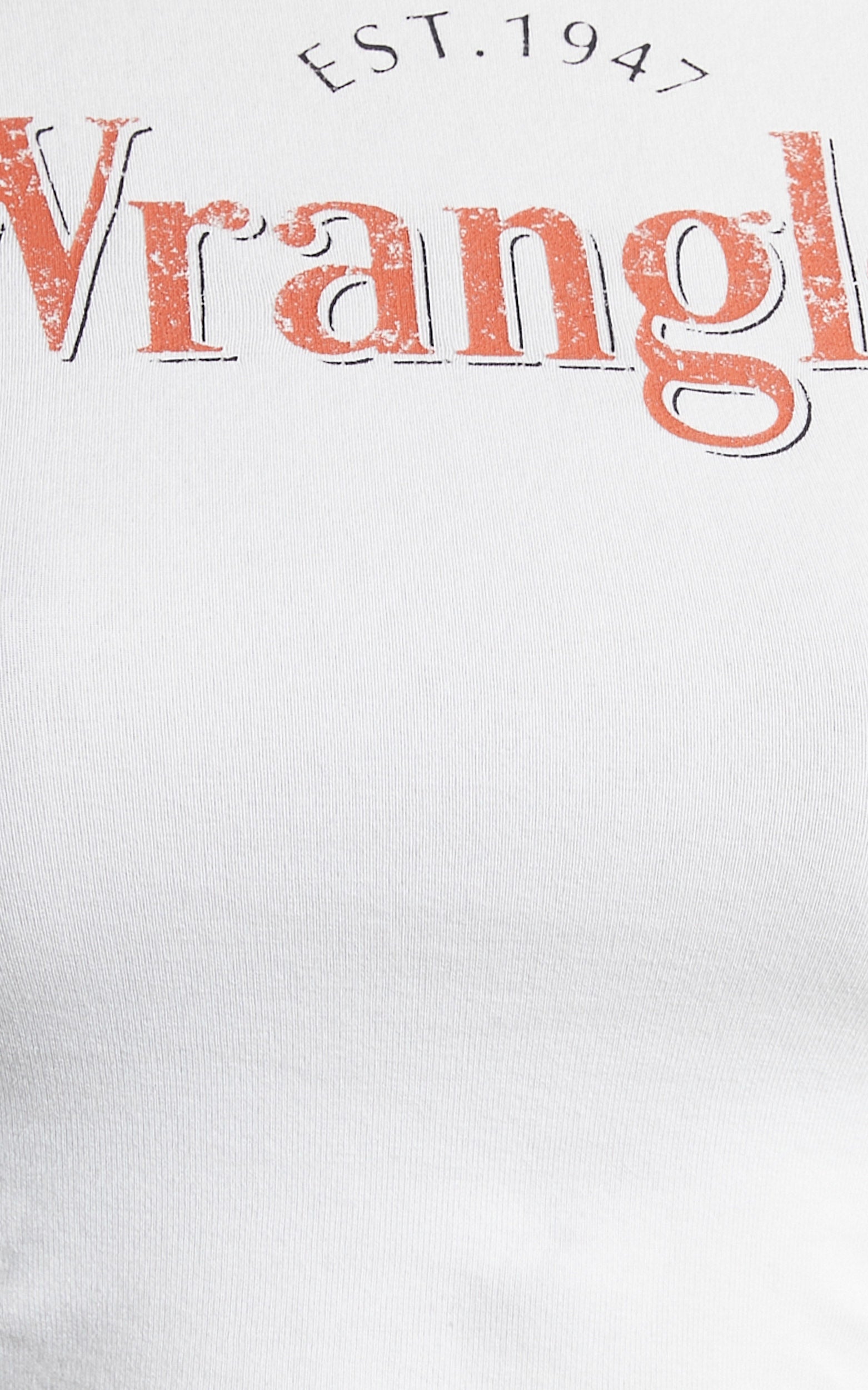 Wrangler - The Reaction Long Sleeve Rib Tee in Vintage White