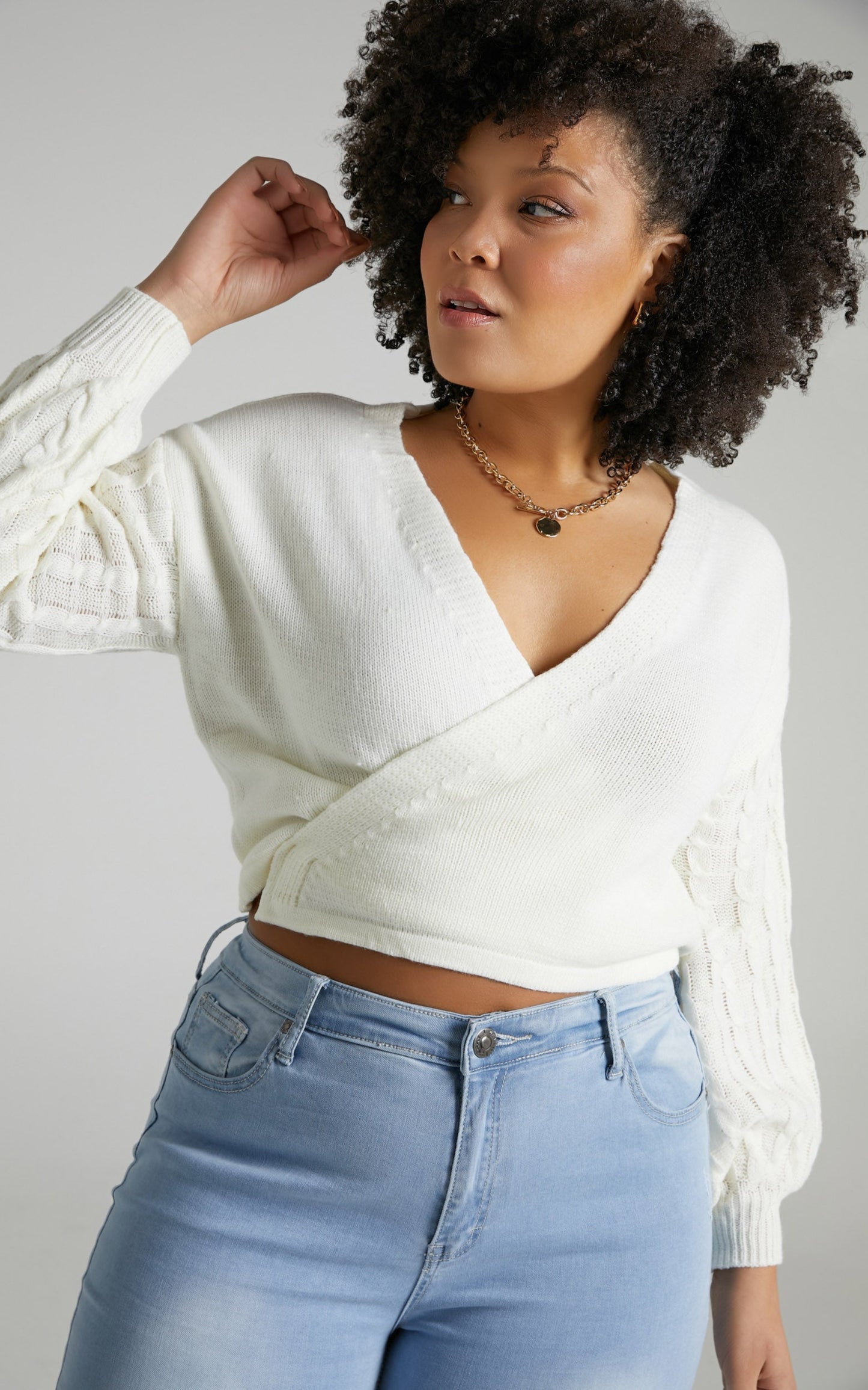 Wrapped In Love Jumper in Cream