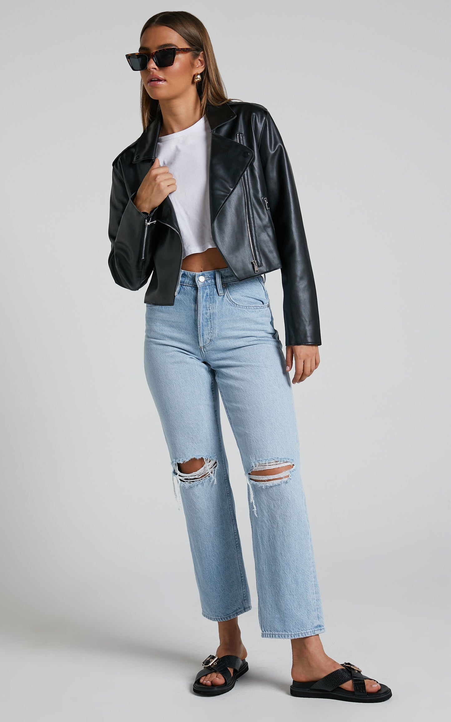 Wrenley Jacket - Biker Jacket in Black