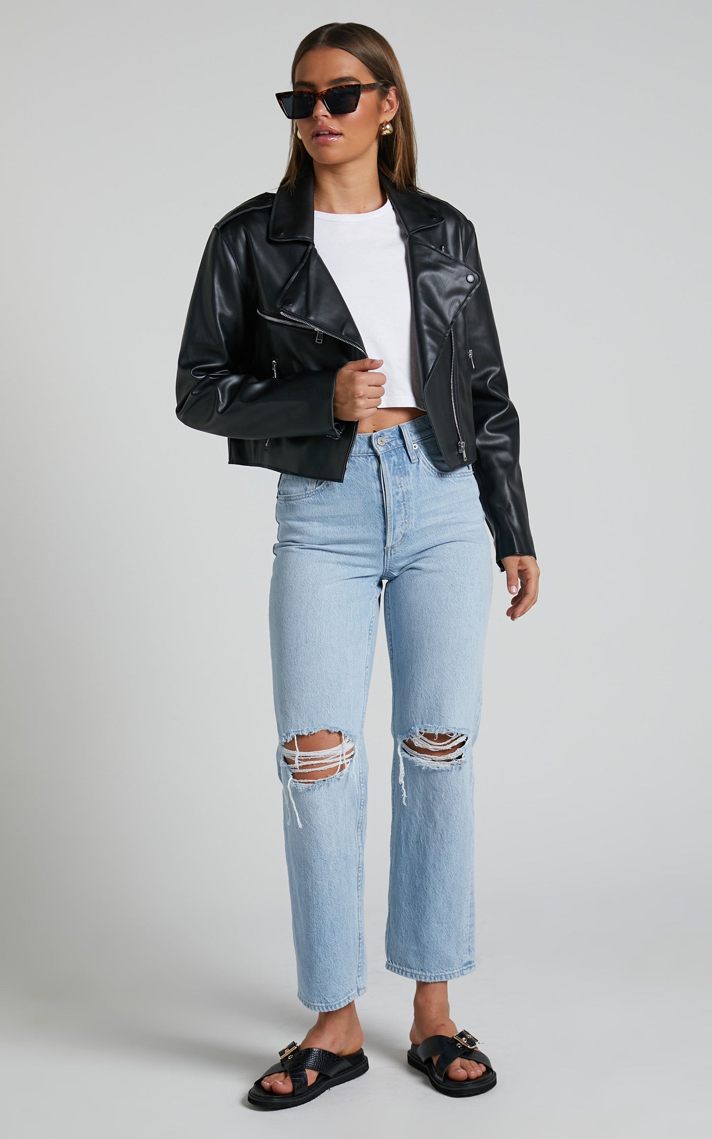 Wrenley Jacket - Biker Jacket in Black