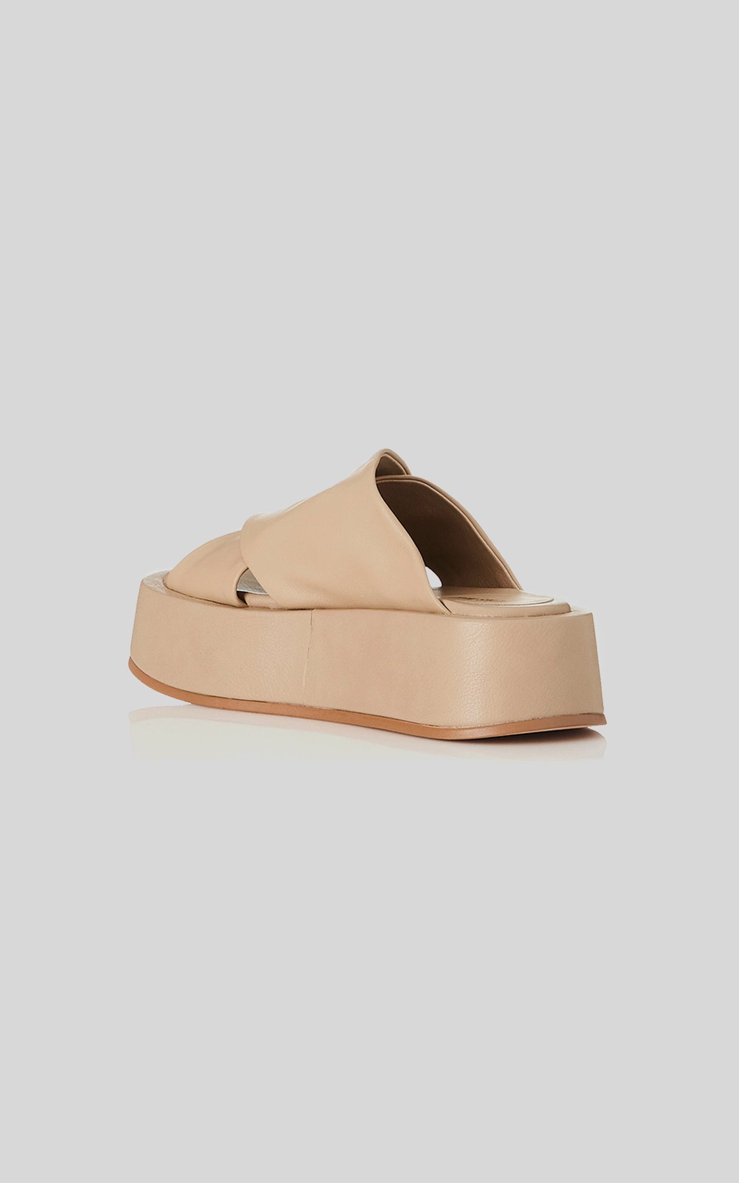 ALIAS MAE - YOKO SLIDES in NATURAL LEATHER