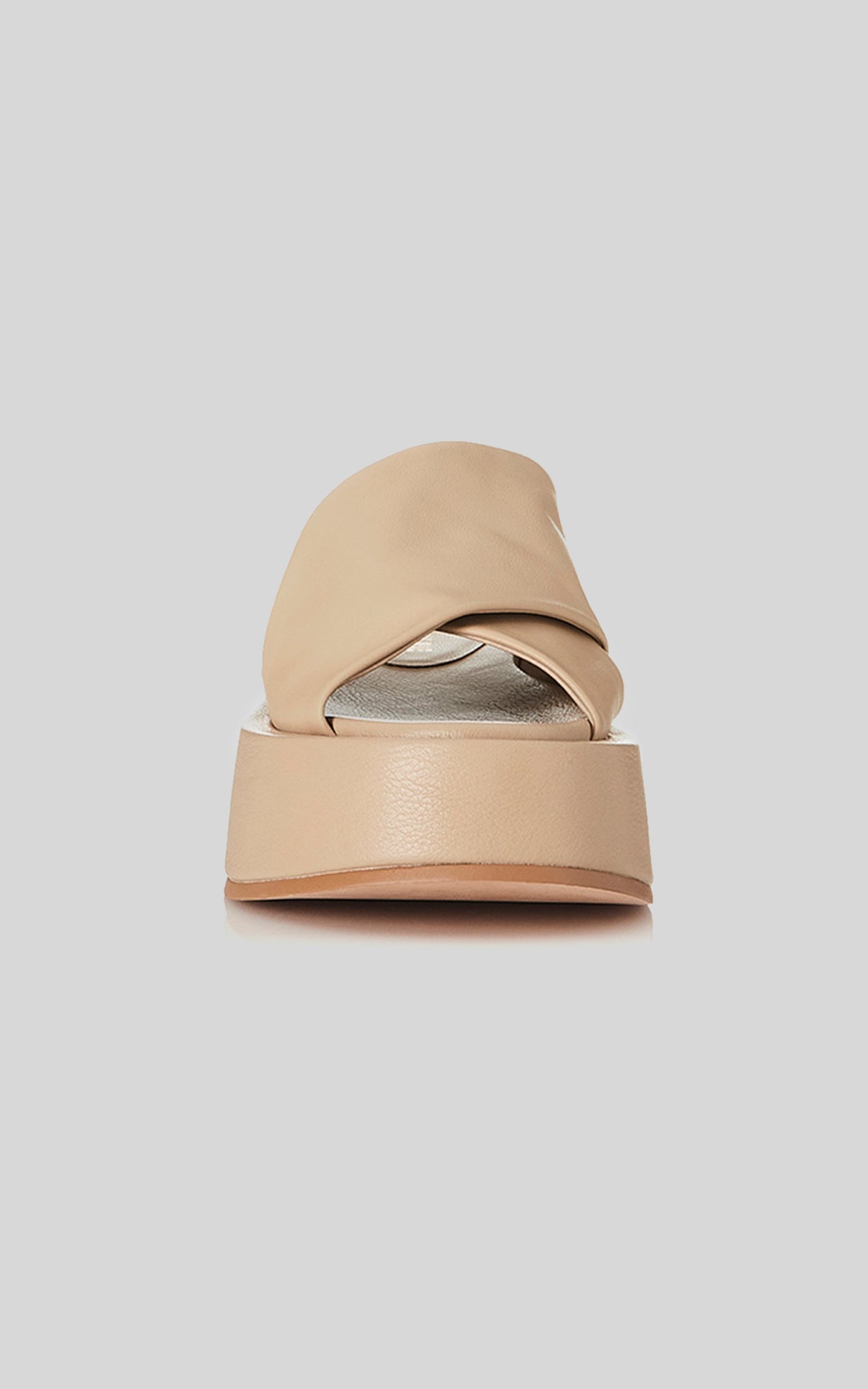 ALIAS MAE - YOKO SLIDES in NATURAL LEATHER