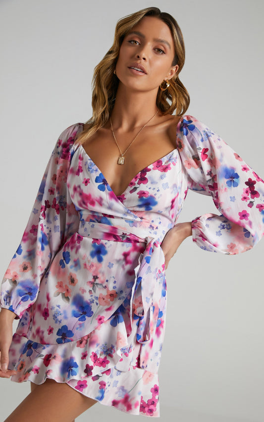 Your Sugar and Spice Dress in Blur Floral