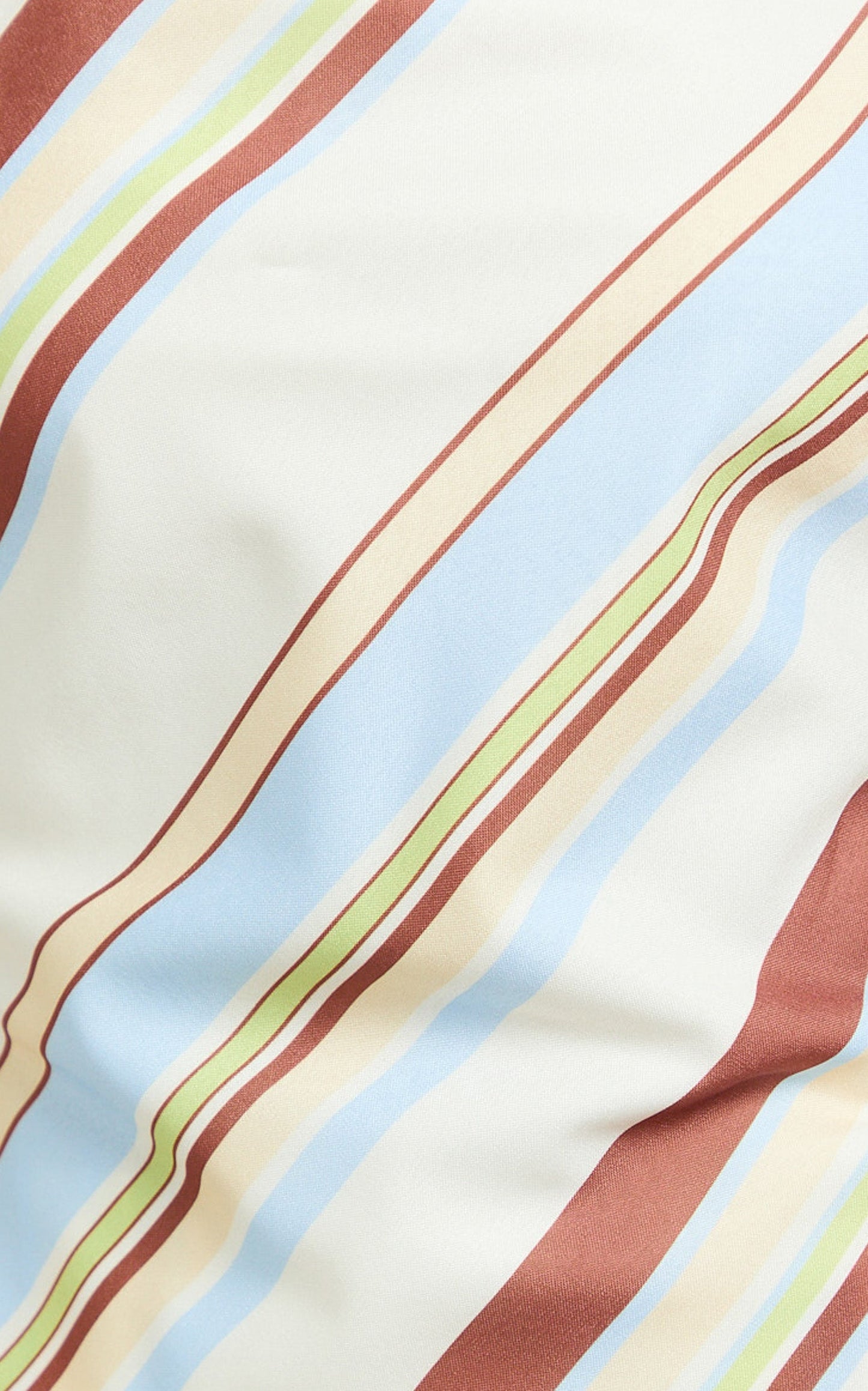 Yuri Two Piece Top and Shorts Set - Stripe Print Halter Top And Tailored Shorts Set in Choco Retro Stripe