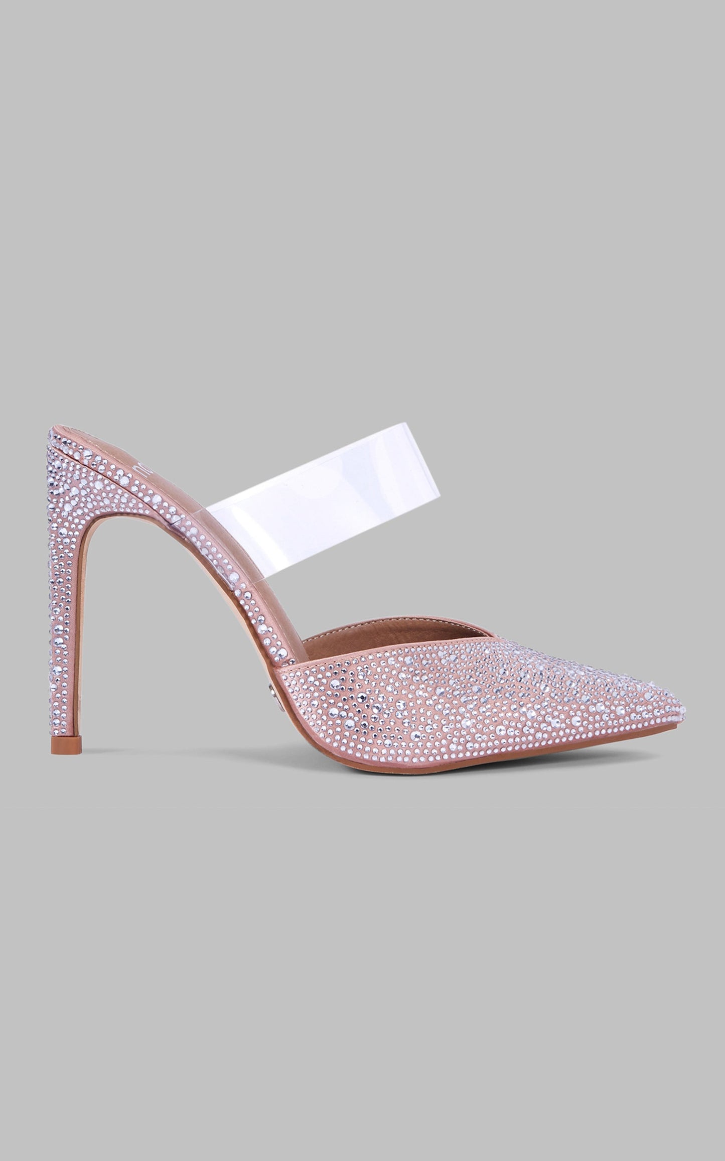 Novo - Ziora Heels in Nude Satin