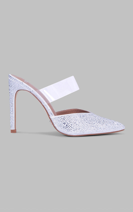 Novo - Ziora Heels in White Satin