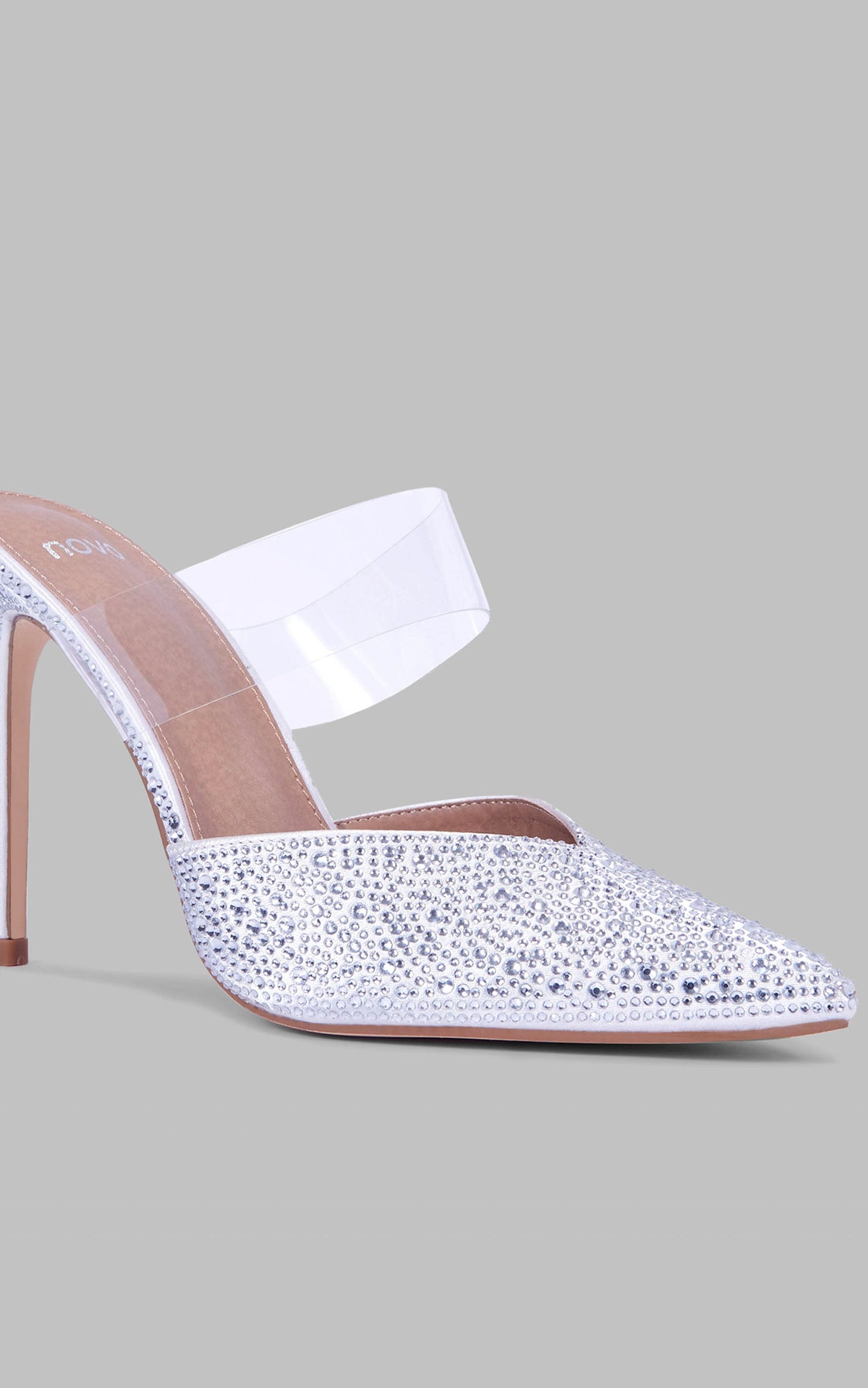 Novo - Ziora Heels in White Satin