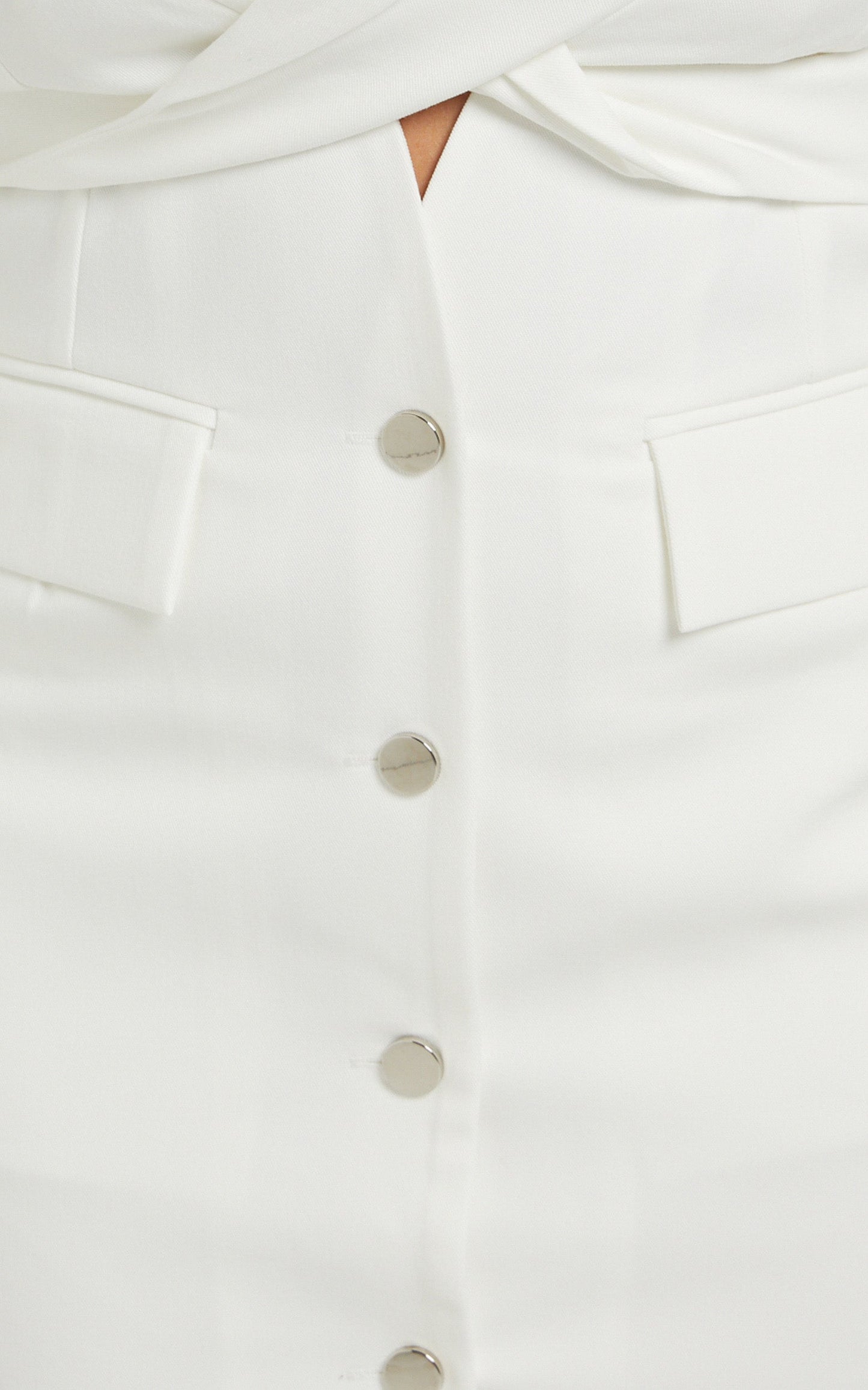 Sharmaine Cut Out Blazer Dress in White