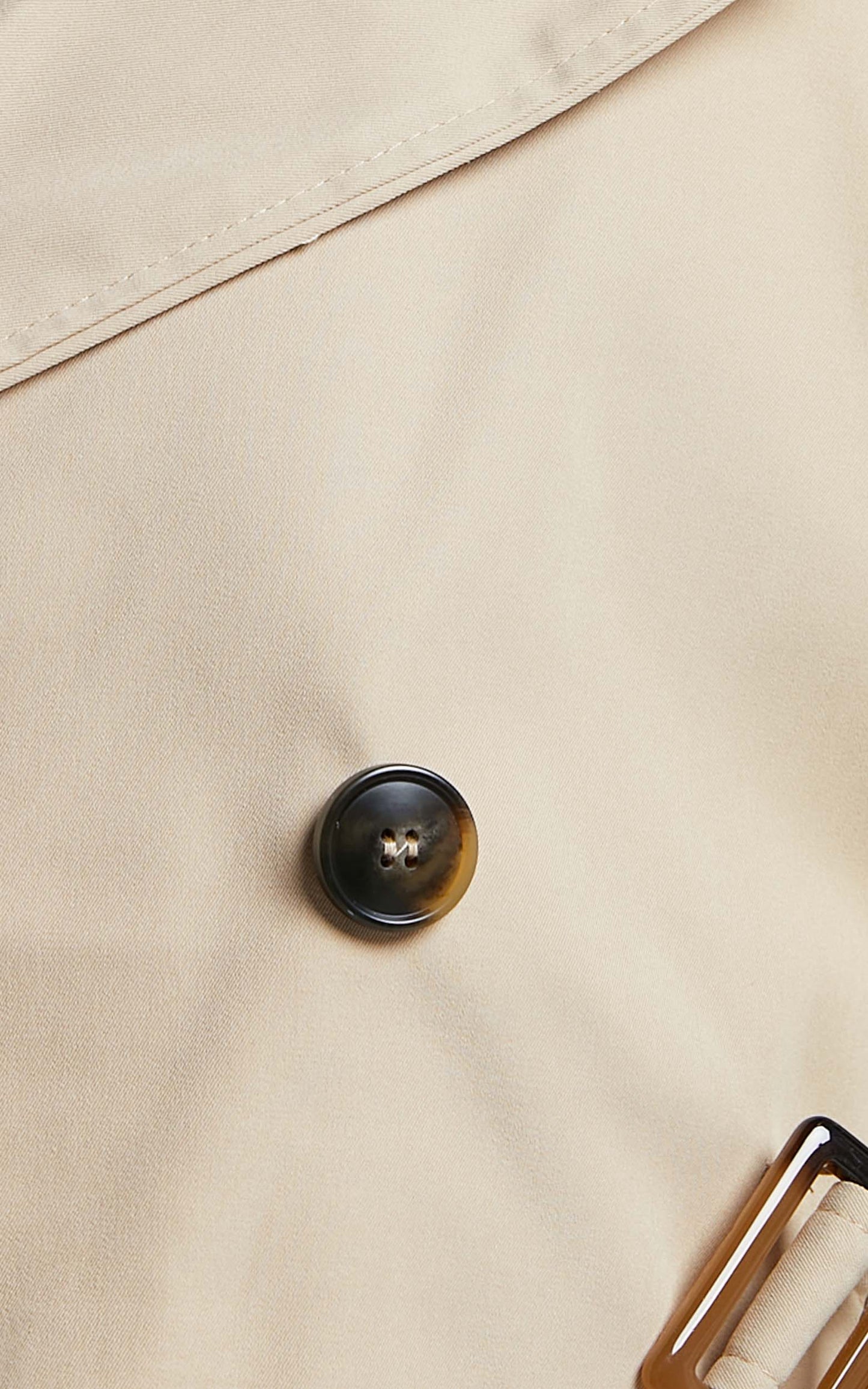 Zakirra Jacket - Cropped Trench Jacket in Beige