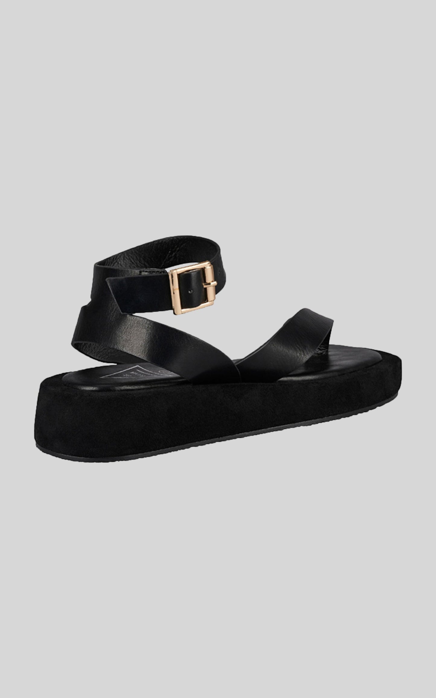 St Sana - Zelda Flatform Sandals in Black