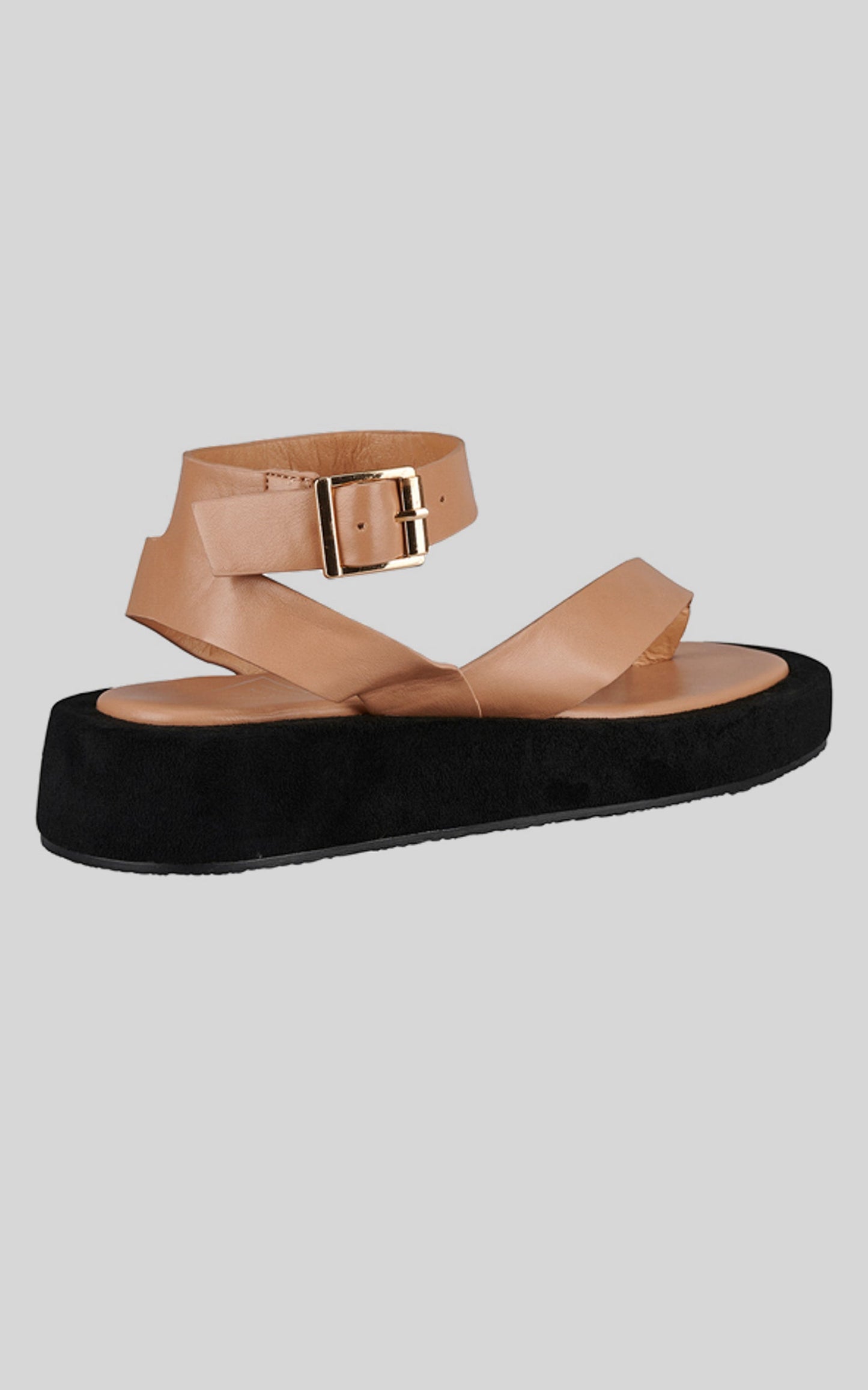 St Sana - Zelda Flatform Sandals in Tan