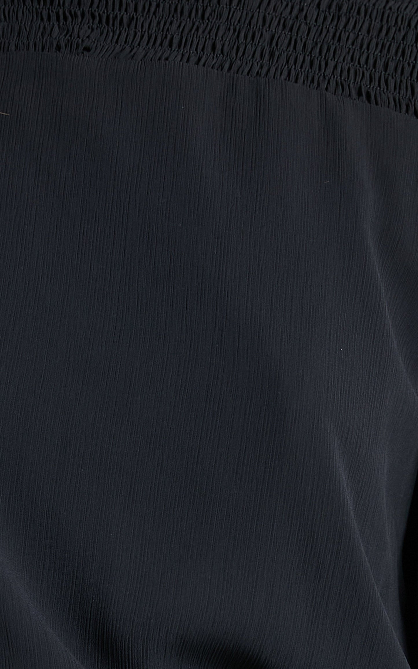 Zenobia Top - Longsleeve Ruffle Top in Black