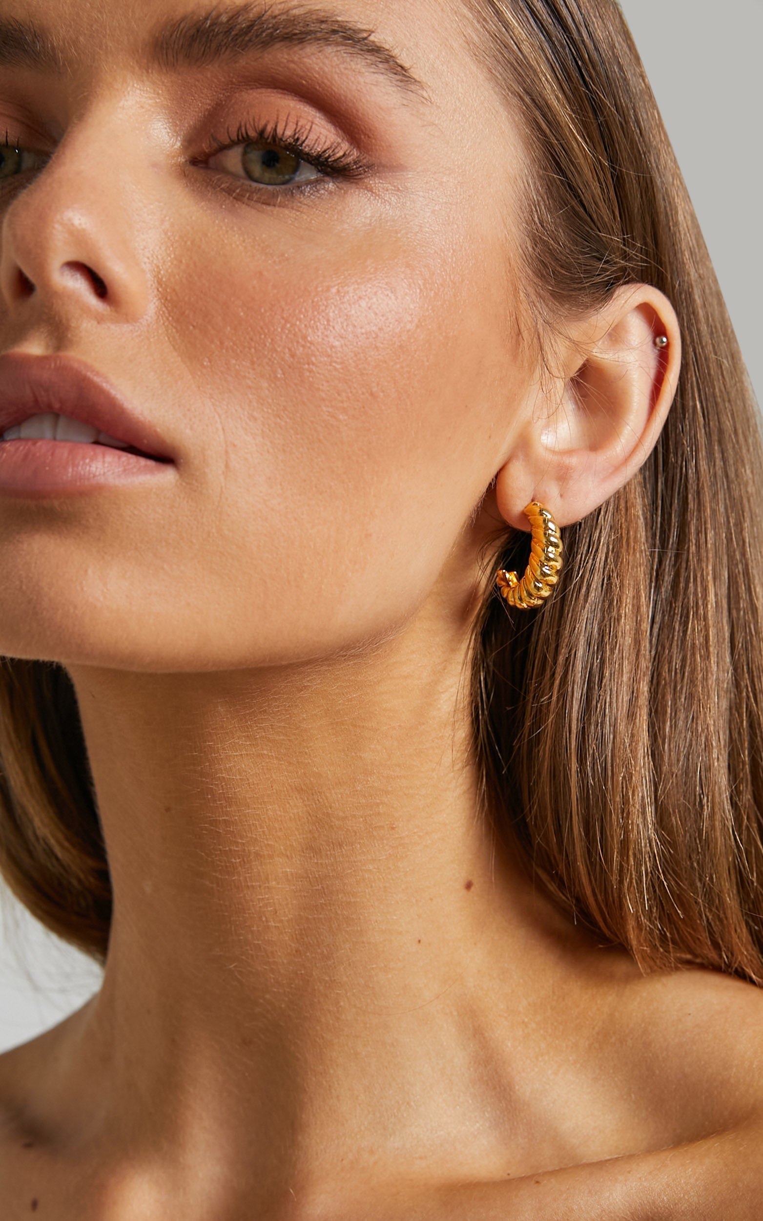 Zeyleigh Earrings in Gold
