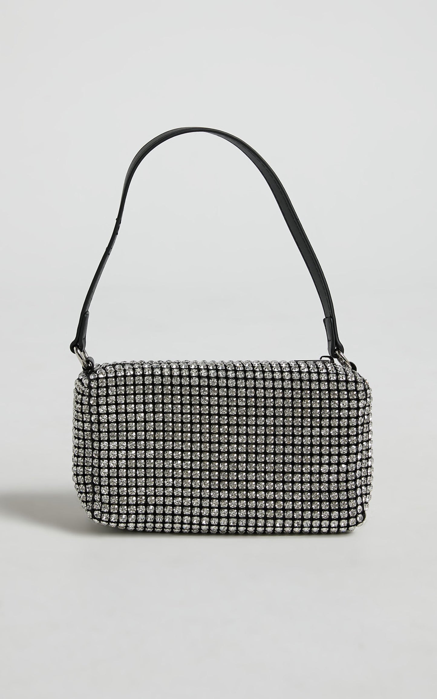 Zhoraya Rhinestone Bag in Silver