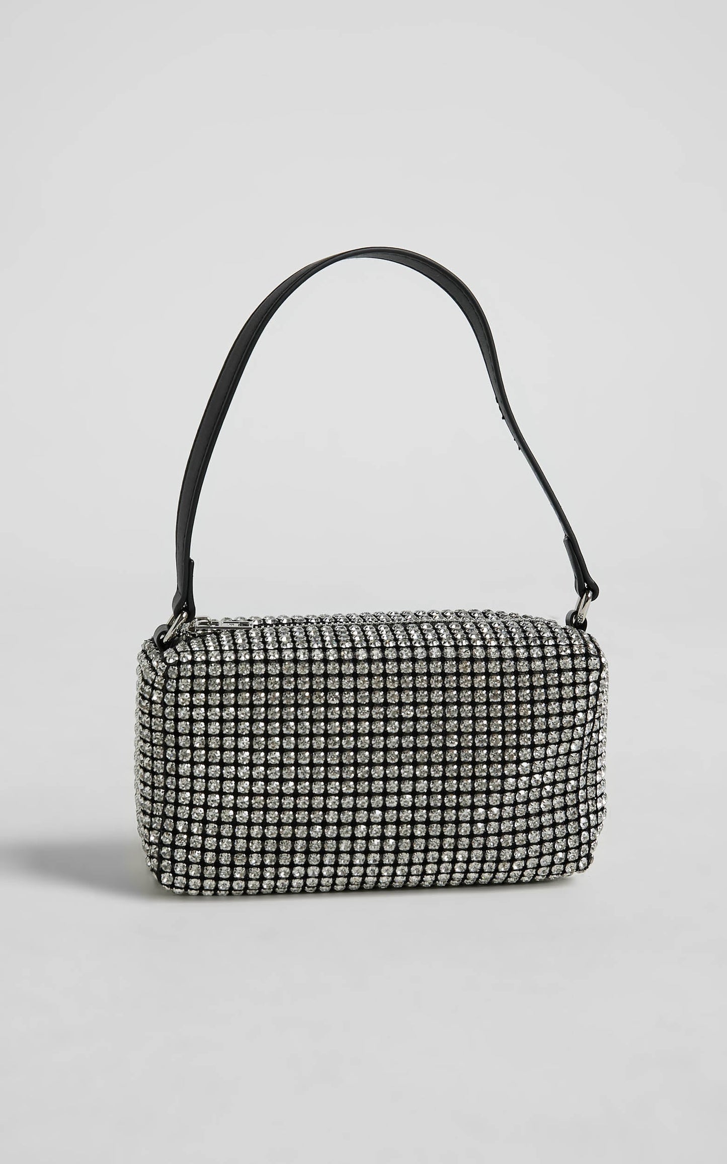 Zhoraya Rhinestone Bag in Silver